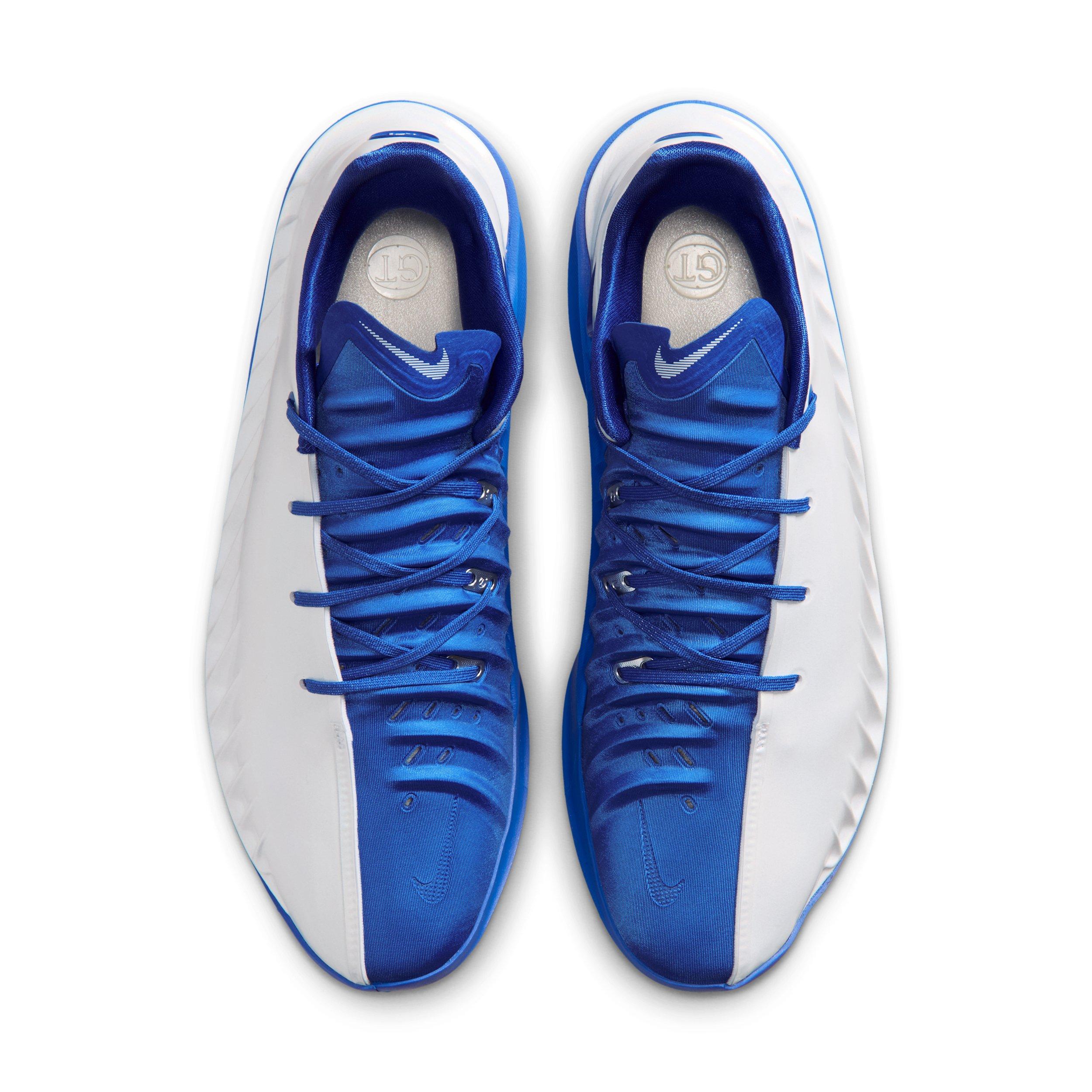 Nike G.T. Cut 4 "White/Game Royal/Metallic Silver" Men's Basketball Shoe - WHITE/ROYAL/SILVER Thumbnail View 4