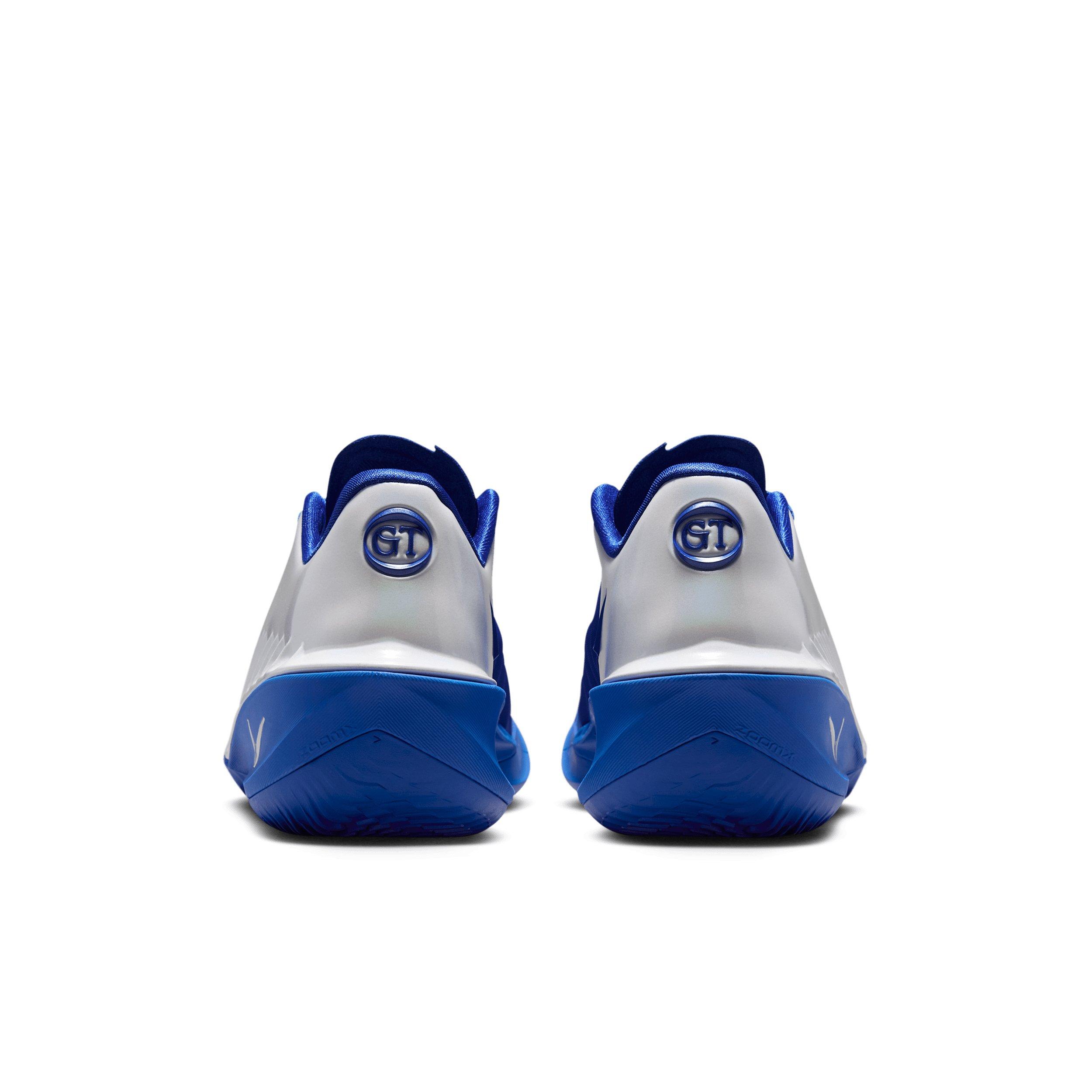 Nike G.T. Cut 4 "White/Game Royal/Metallic Silver" Men's Basketball Shoe - WHITE/ROYAL/SILVER Thumbnail View 5