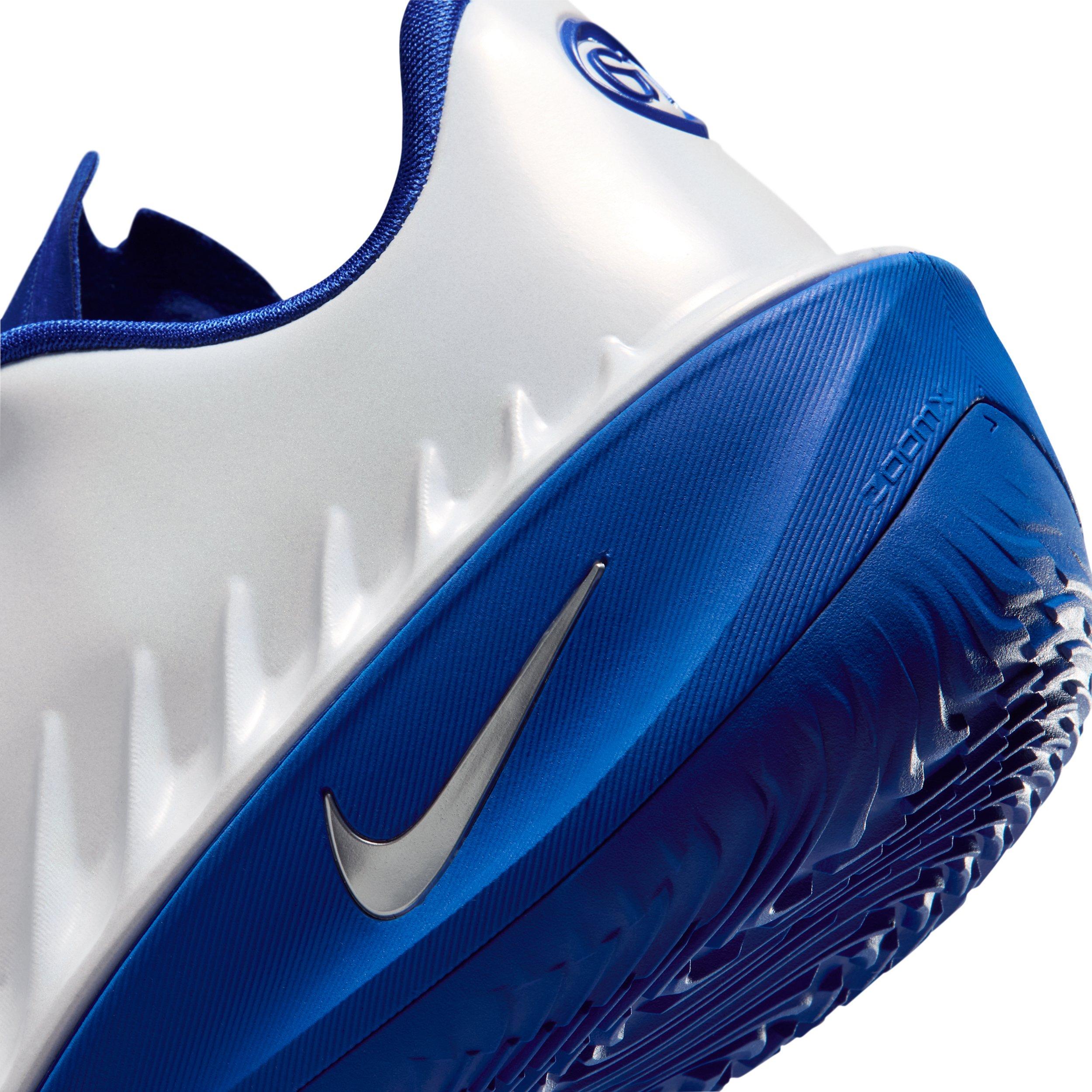Nike G.T. Cut 4 "White/Game Royal/Metallic Silver" Men's Basketball Shoe - WHITE/ROYAL/SILVER Thumbnail View 8