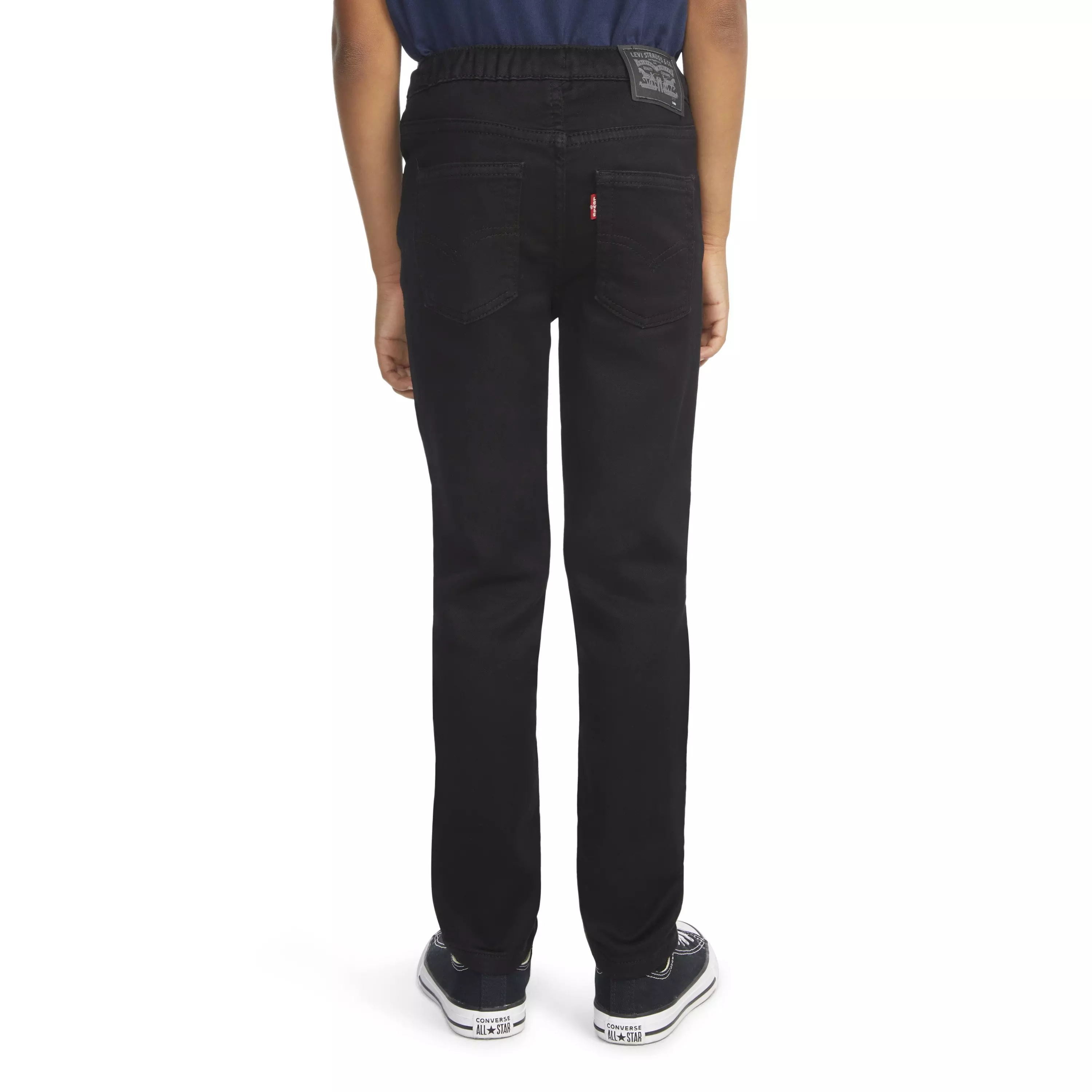 Levi's Little Boys' Skinny Fit Black Wash Pull On Jeans - BLACK