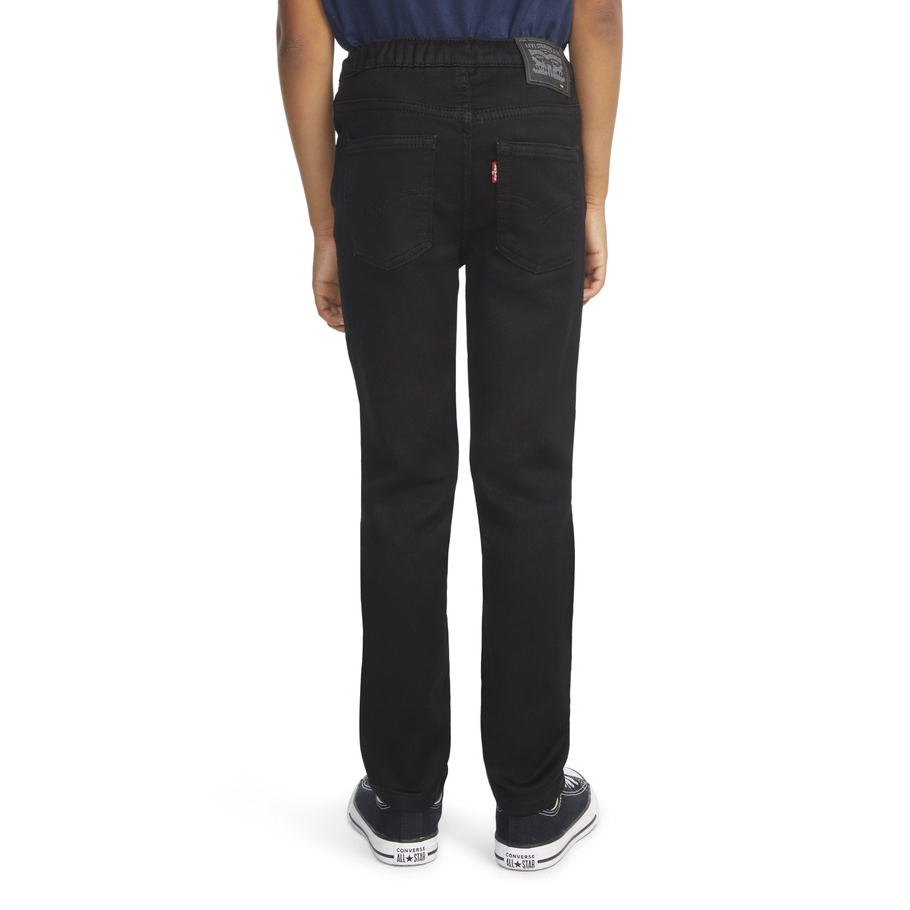 Levi's Skinny Fit Little Boys' Black Wash Pull On Jeans