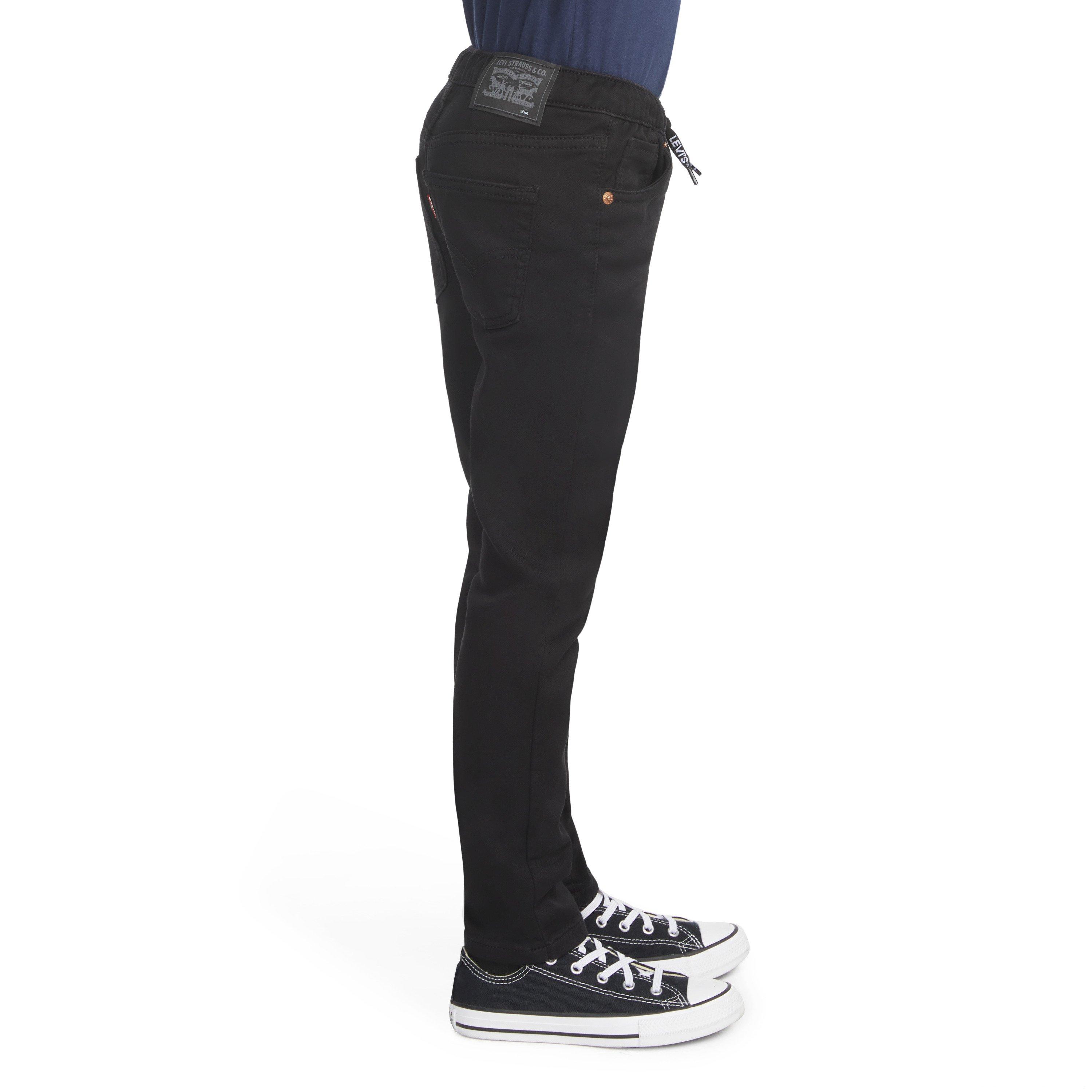 Levi's Little Boys' Skinny Fit Black Wash Pull On Jeans - BLACK Thumbnail View 3