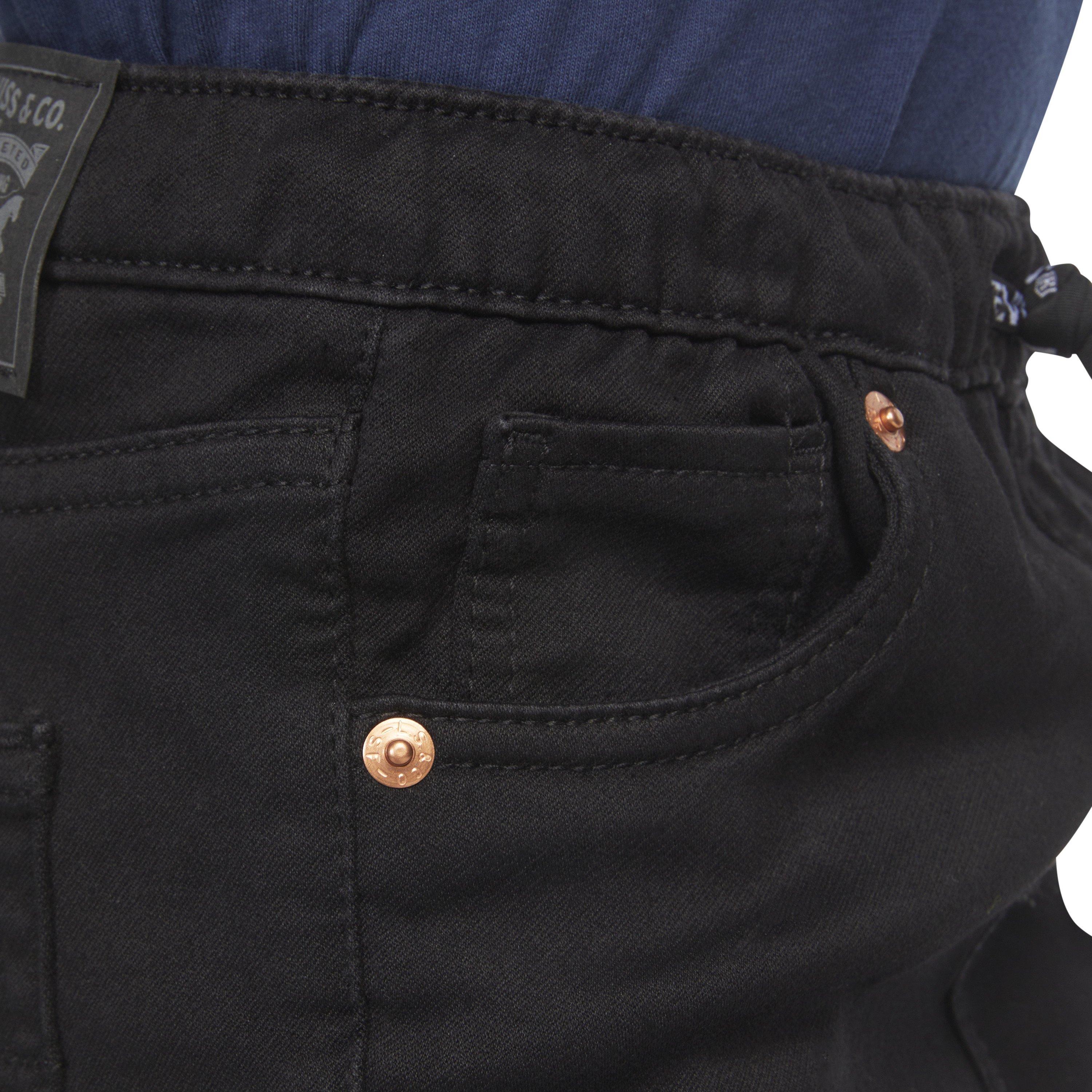 Levi's Little Boys' Skinny Fit Black Wash Pull On Jeans - BLACK Thumbnail View 5