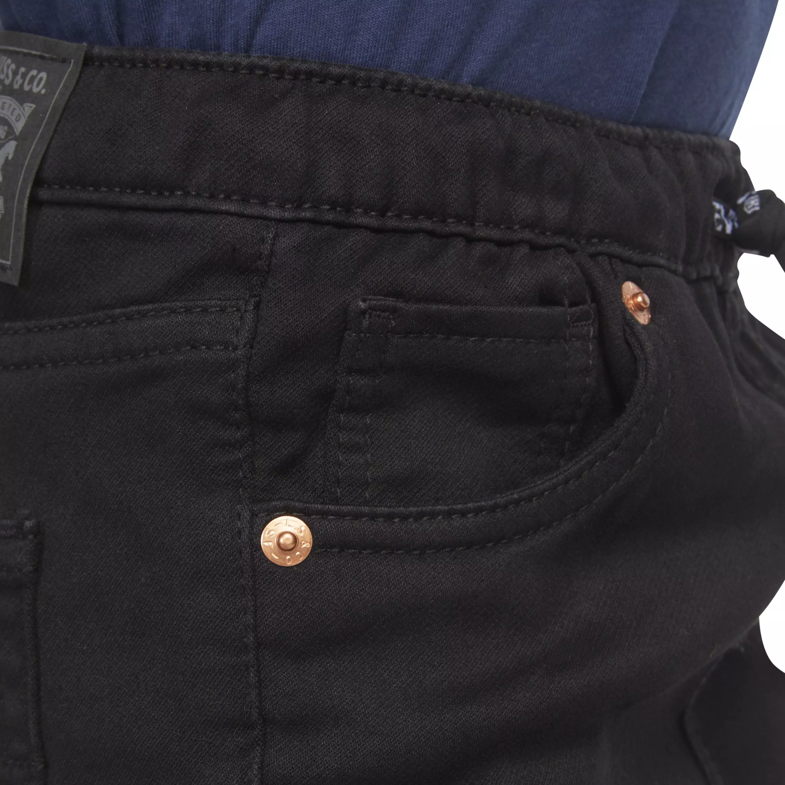 Levi's Little Boys' Skinny Fit Black Wash Pull On Jeans - BLACK
