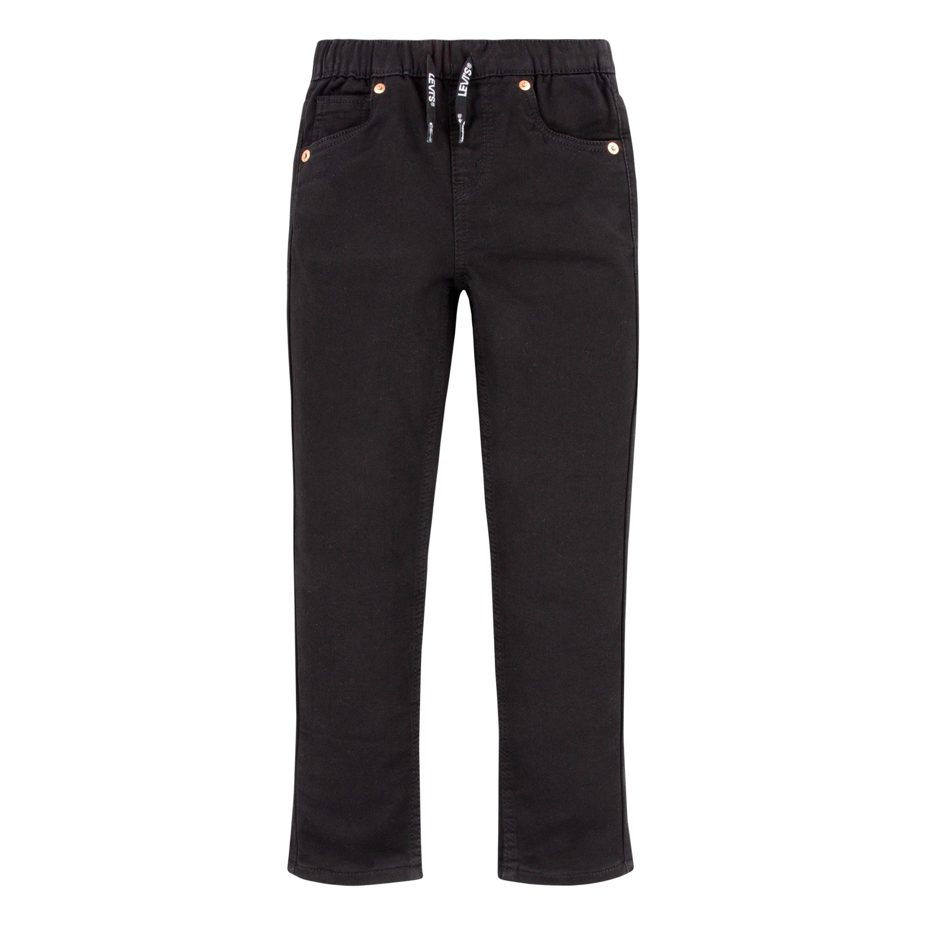 Levi's Little Boys' Skinny Fit Black Wash Pull On Jeans - BLACK Thumbnail View 7