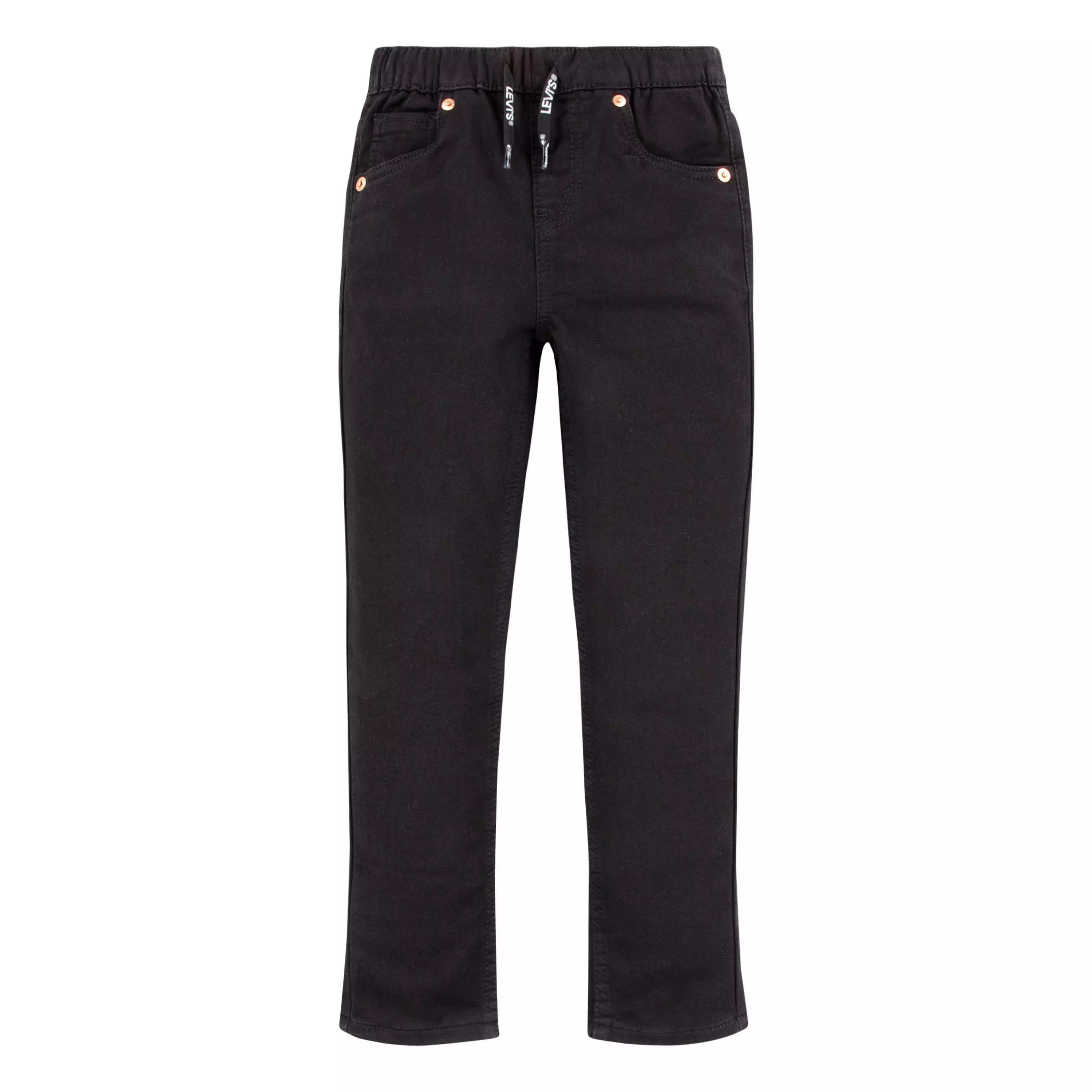 Levi's Little Boys' Skinny Fit Black Wash Pull On Jeans - BLACK