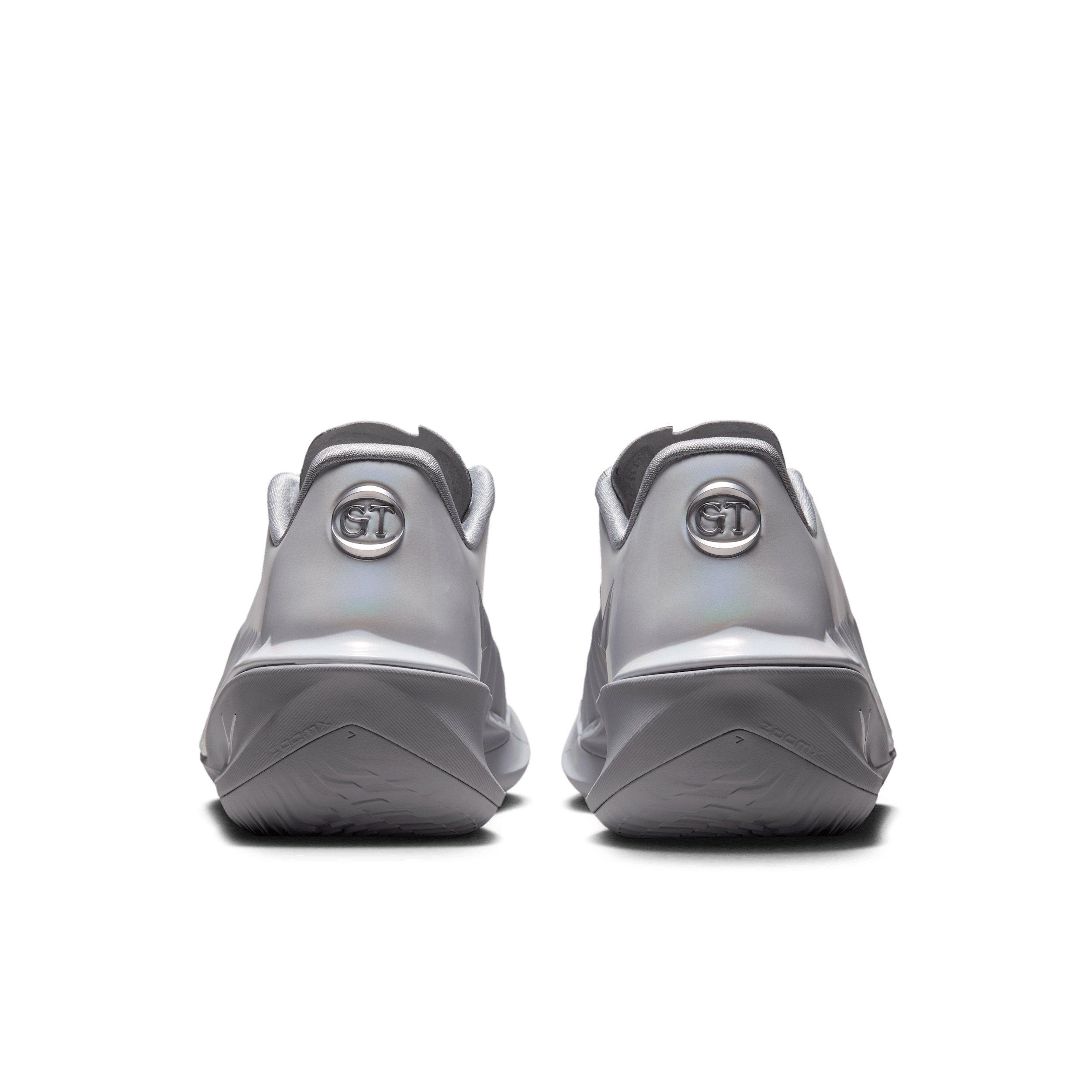 Nike G.T. Cut 4 "White/Wolf Grey/Multi-Color/Metallic Silver" Men's Basketball Shoe - WHITE/GREY/MULTI COLOR/SILVER Thumbnail View 5