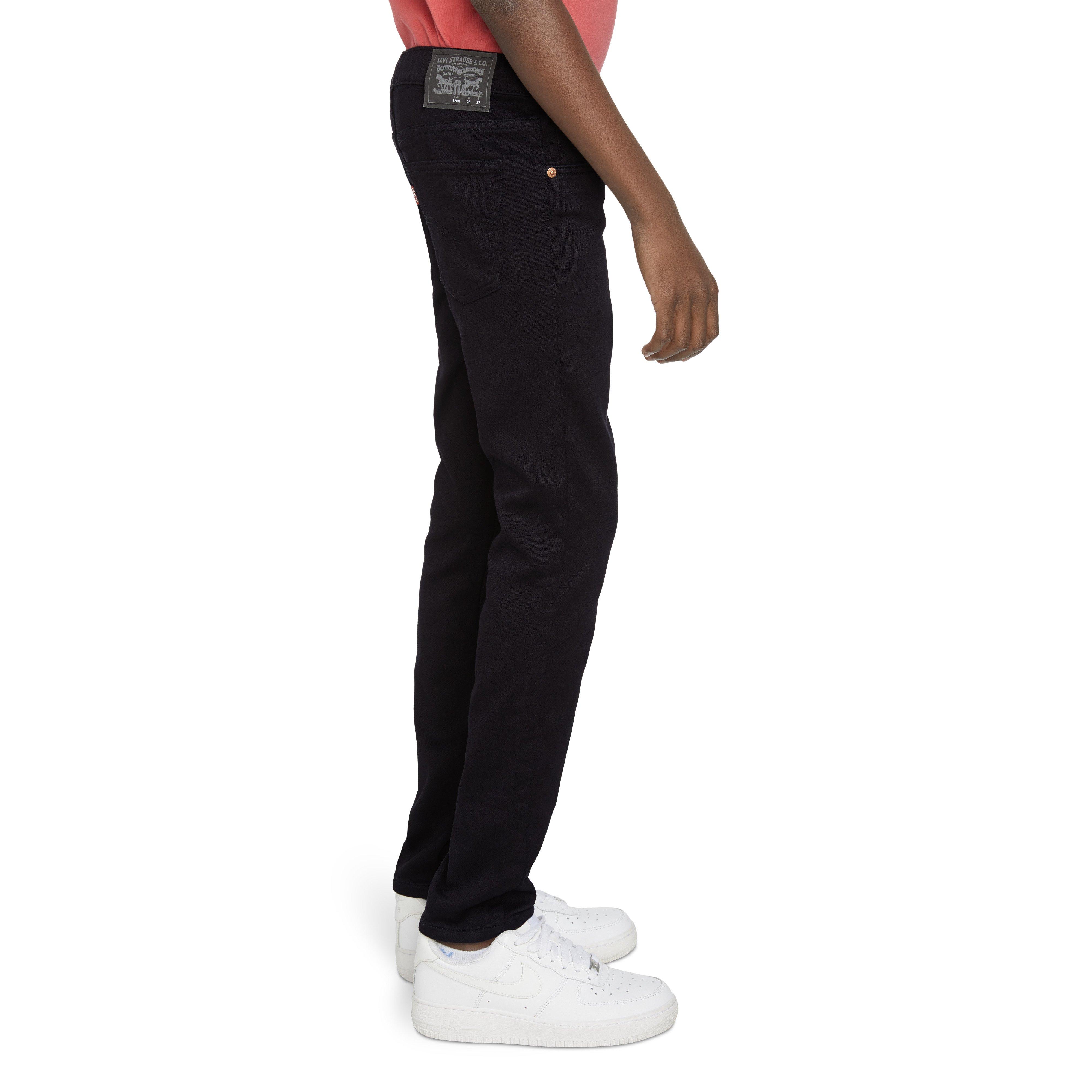 Levi's Big Boys' Skinny Fit Black Wash Pull On Jeans - BLACK Thumbnail View 3
