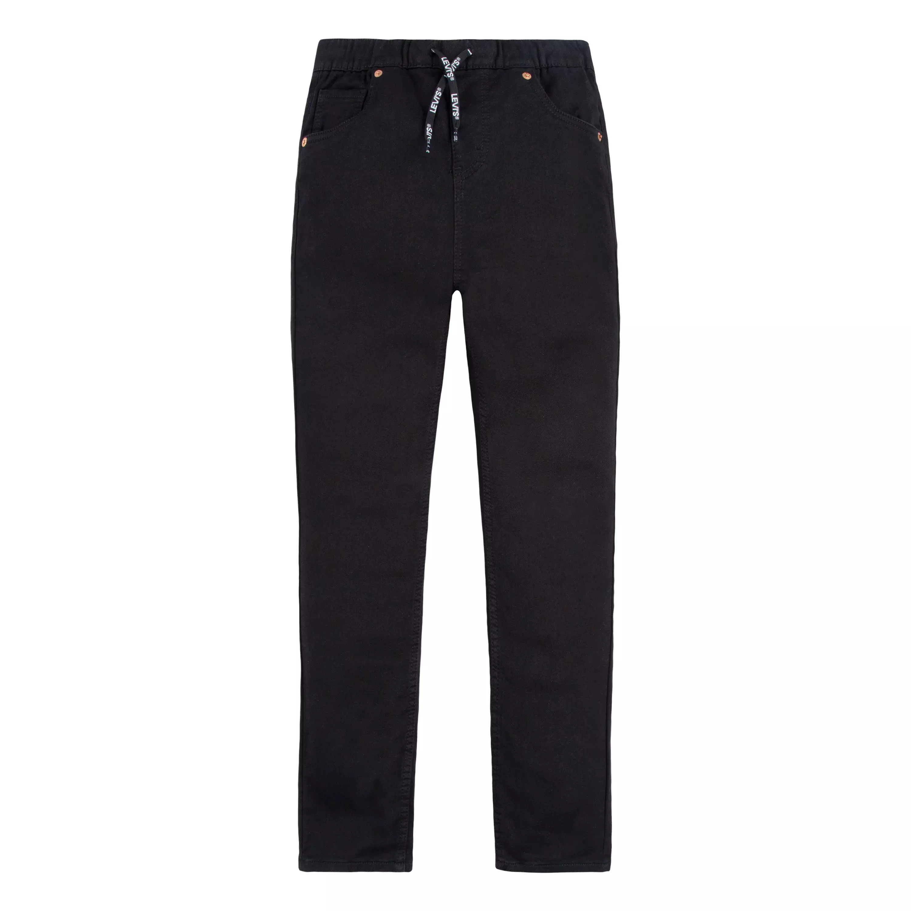 Levi's Big Boys' Skinny Fit Black Wash Pull On Jeans - BLACK