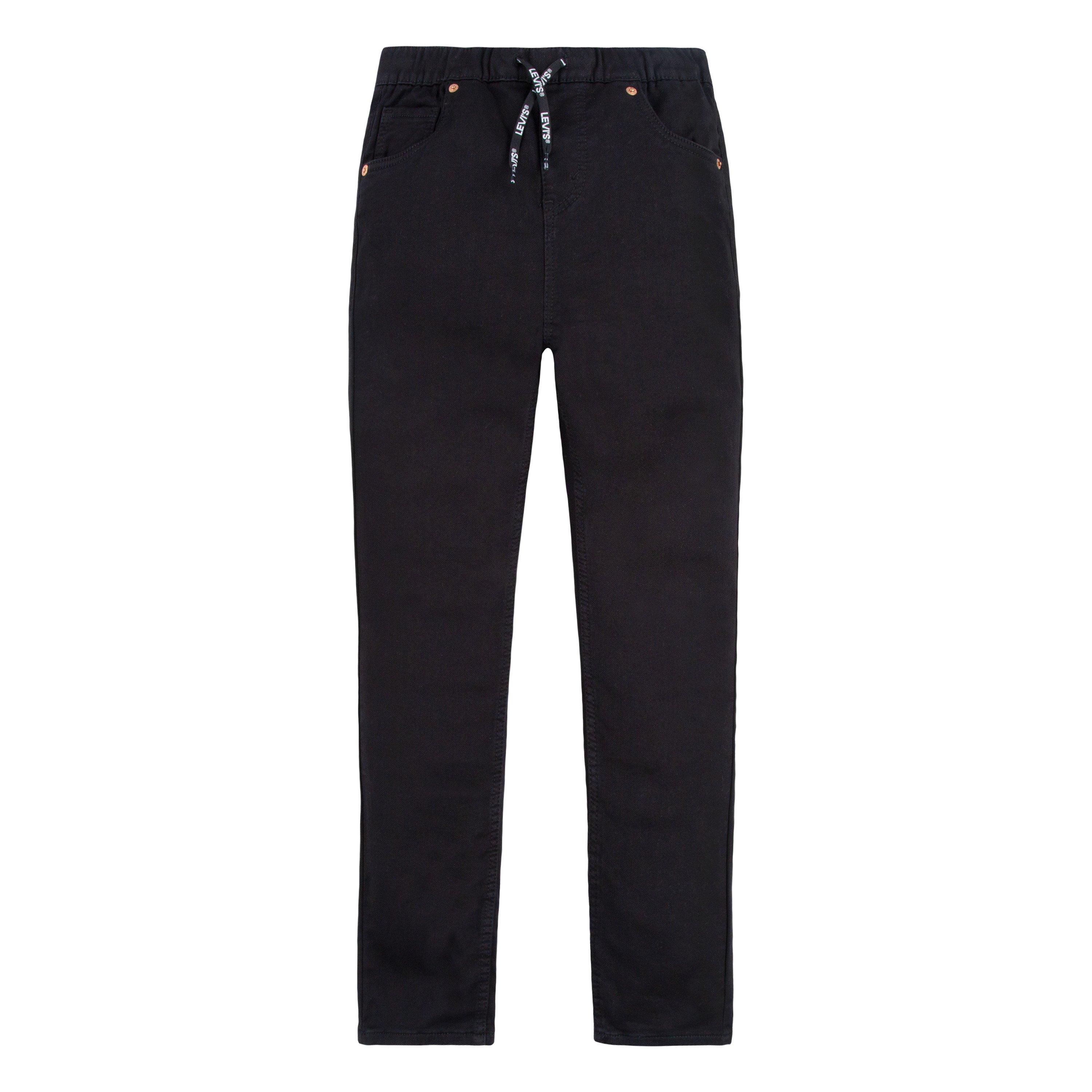 Levi's Skinny Fit Big Boys' Black Wash Pull On Jeans