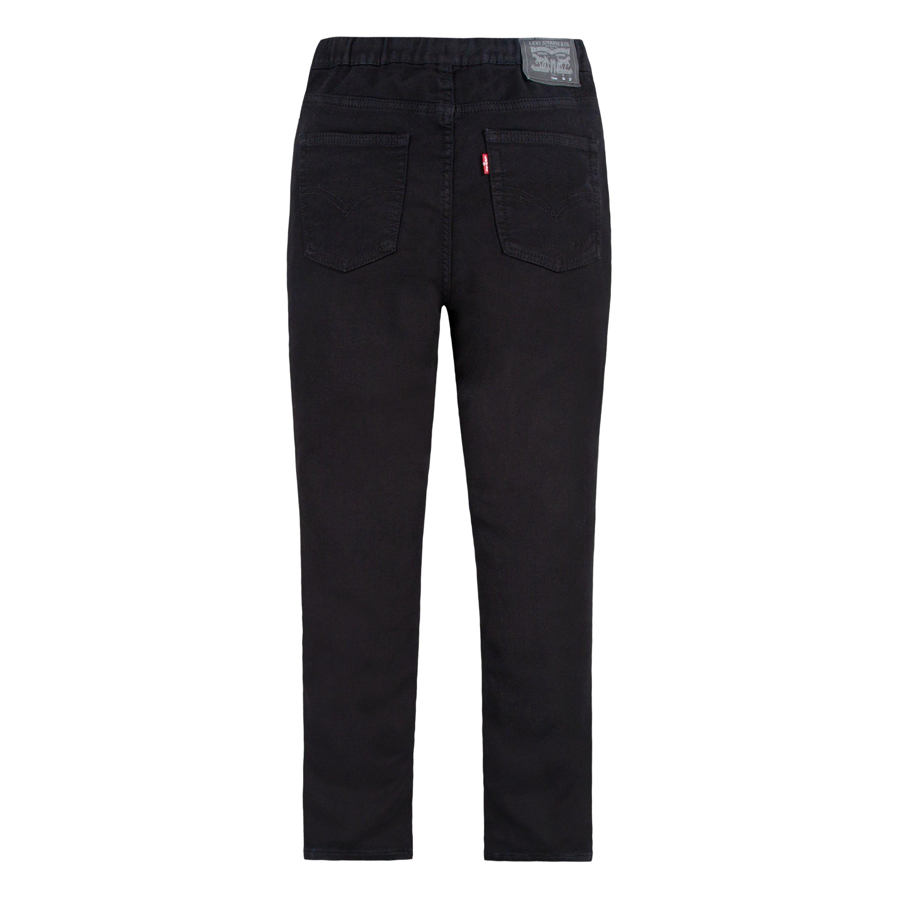 Levi's Big Boys' Skinny Fit Black Wash Pull On Jeans - BLACK Thumbnail View 8