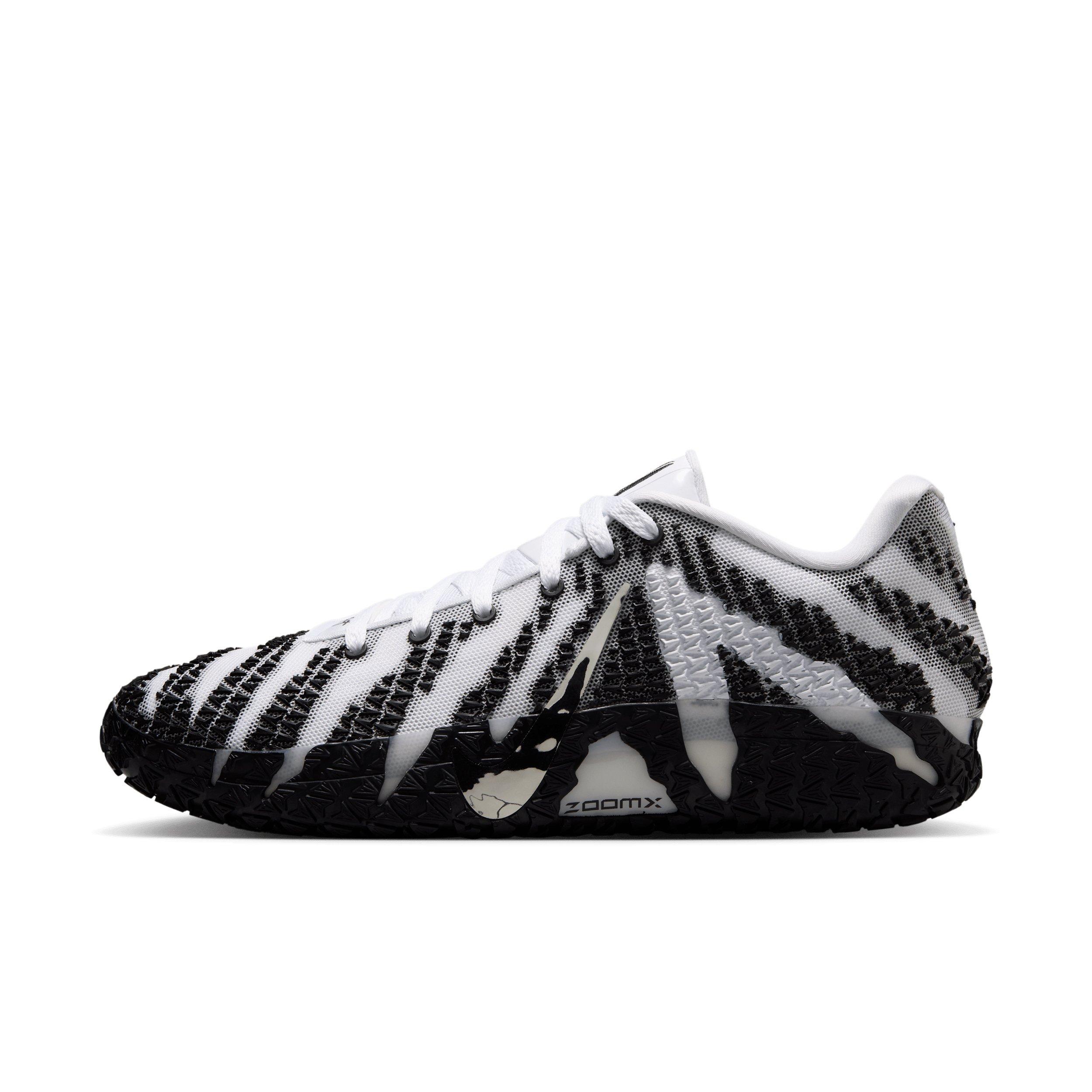 Nike Ja 3 "White/Black/Metallic Silver" Men's Basketball Shoe - WHITE/BLACK/SILVER Thumbnail View 2
