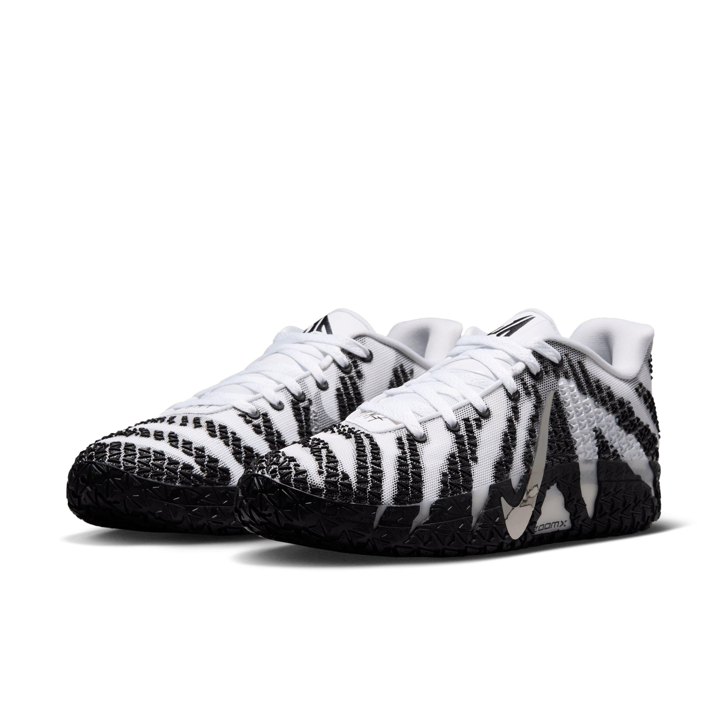 Nike Ja 3 "White/Black/Metallic Silver" Men's Basketball Shoe - WHITE/BLACK/SILVER Thumbnail View 3