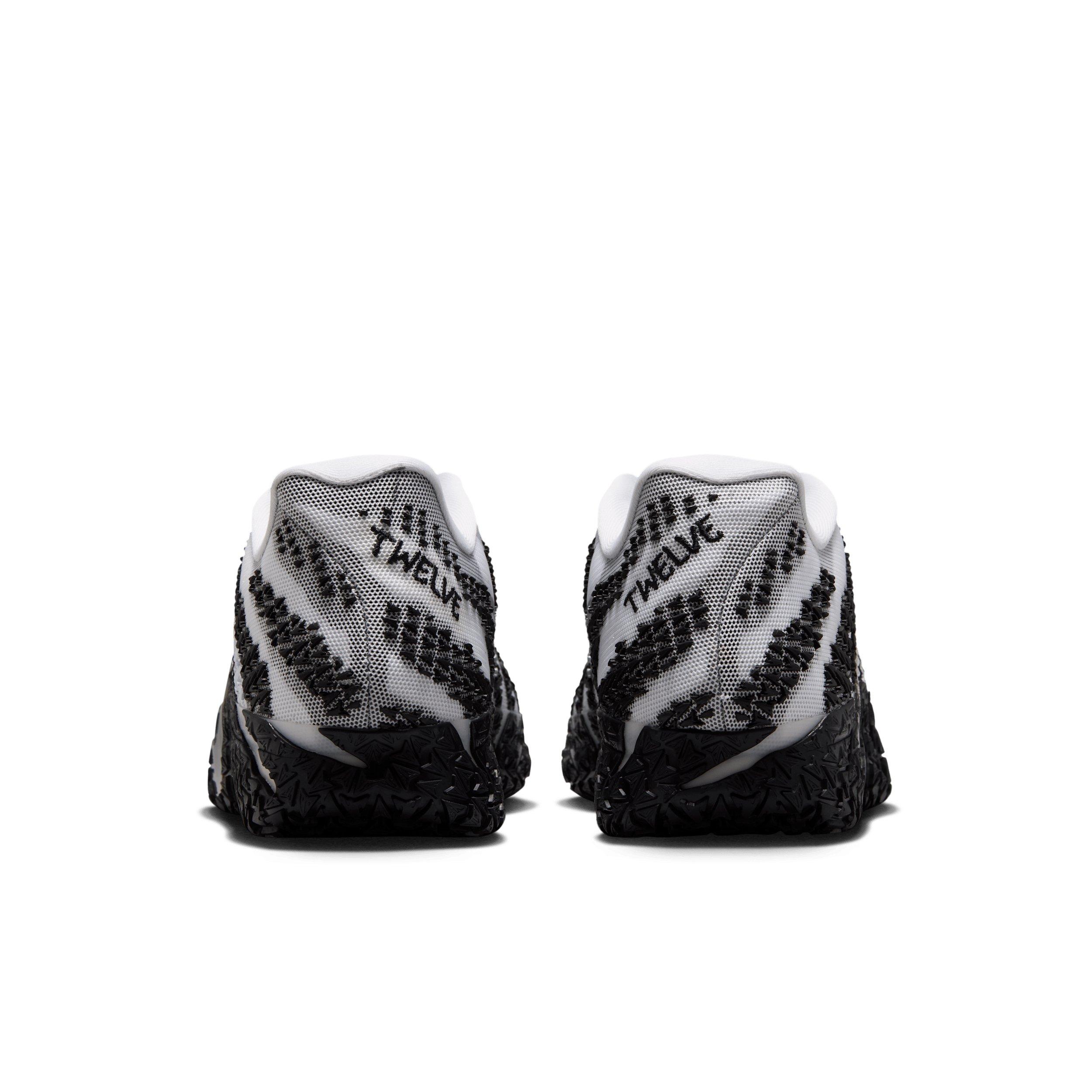 Nike Ja 3 "White/Black/Metallic Silver" Men's Basketball Shoe - WHITE/BLACK/SILVER Thumbnail View 5