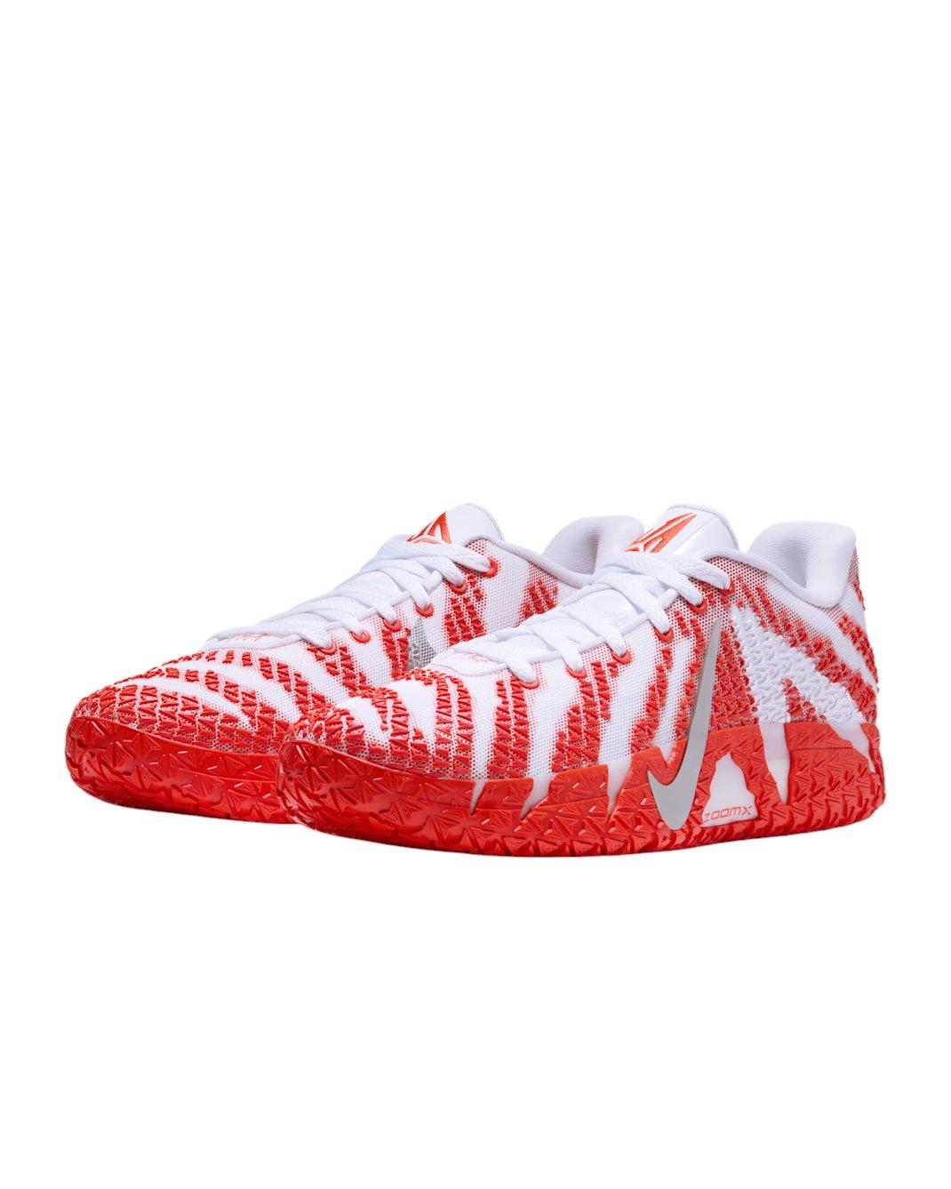 Nike Ja 3 "White/Team Orange/Metallic Silver" Men's Basketball Shoe - WHITE/ORANGE/SILVER