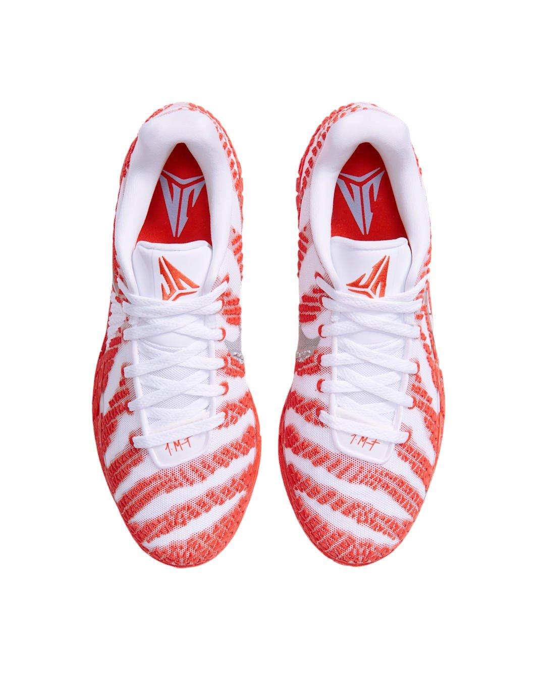 Nike Ja 3 "White/Team Orange/Metallic Silver" Men's Basketball Shoe - WHITE/ORANGE/SILVER