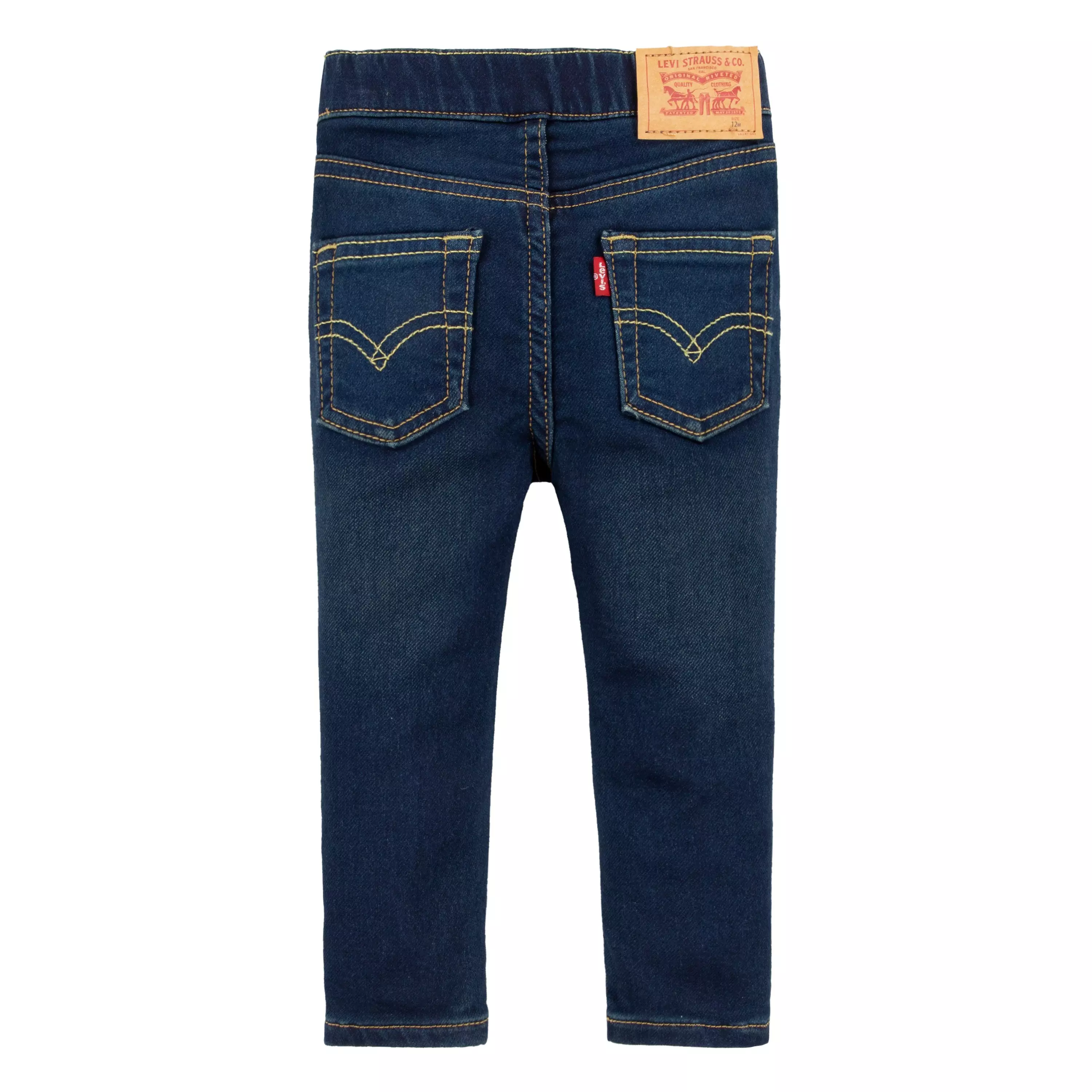 Levi's Infant Boys' Skinny Fit Dark Blue Wash Pull On Jeans - DARK BLUE