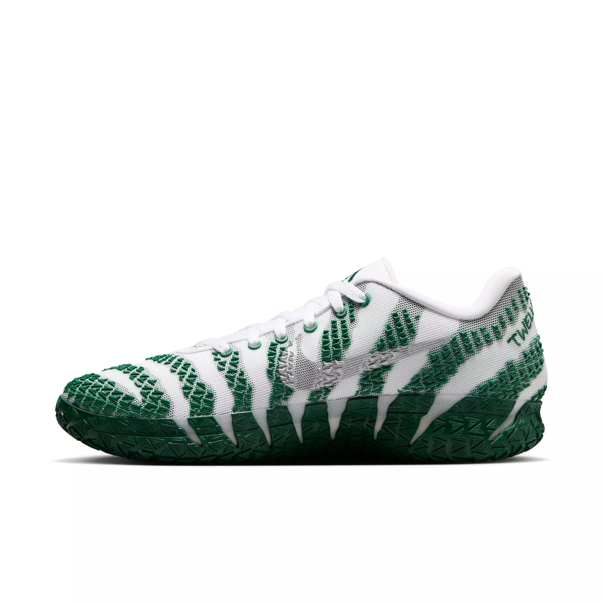Nike Ja 3 "White/Metallic Silver/Gorge Green" Men's Basketball Shoe - WHITE