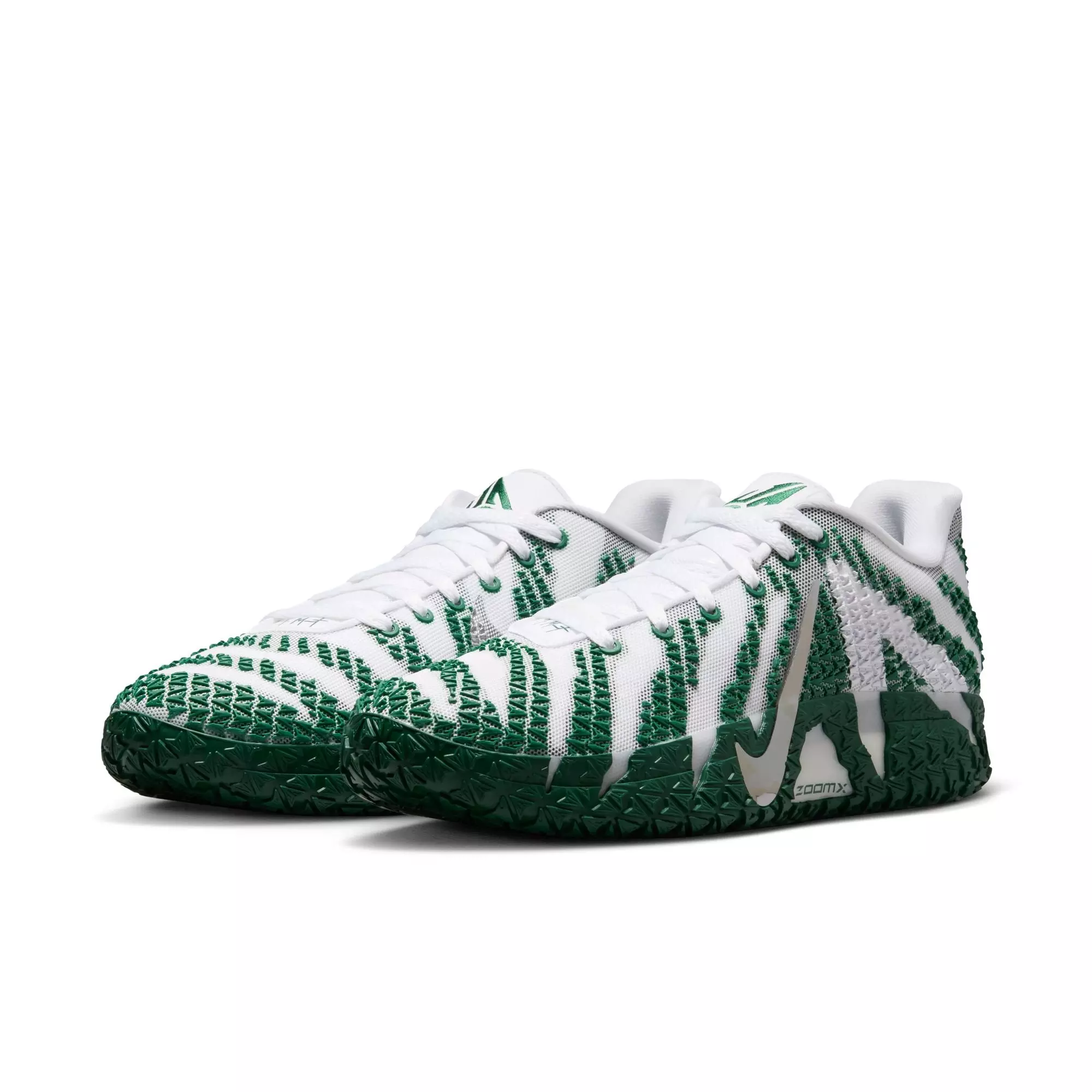 Nike Ja 3 "White/Metallic Silver/Gorge Green" Men's Basketball Shoe - WHITE