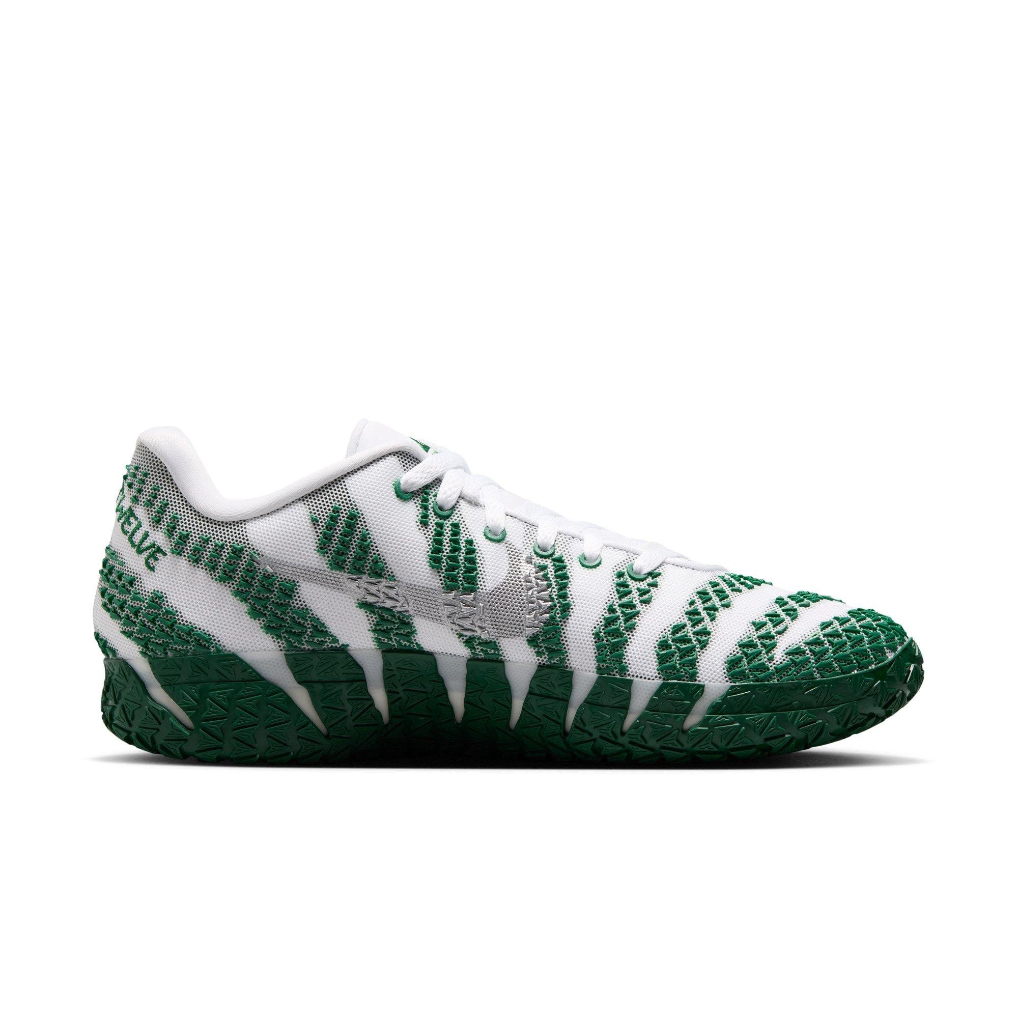 Nike Ja 3 "White/Metallic Silver/Gorge Green" Men's Basketball Shoe - WHITE