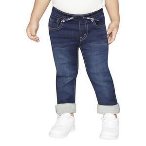 Levi's Toddler Boys' Skinny Fit Dark Blue Wash Pull On Jeans