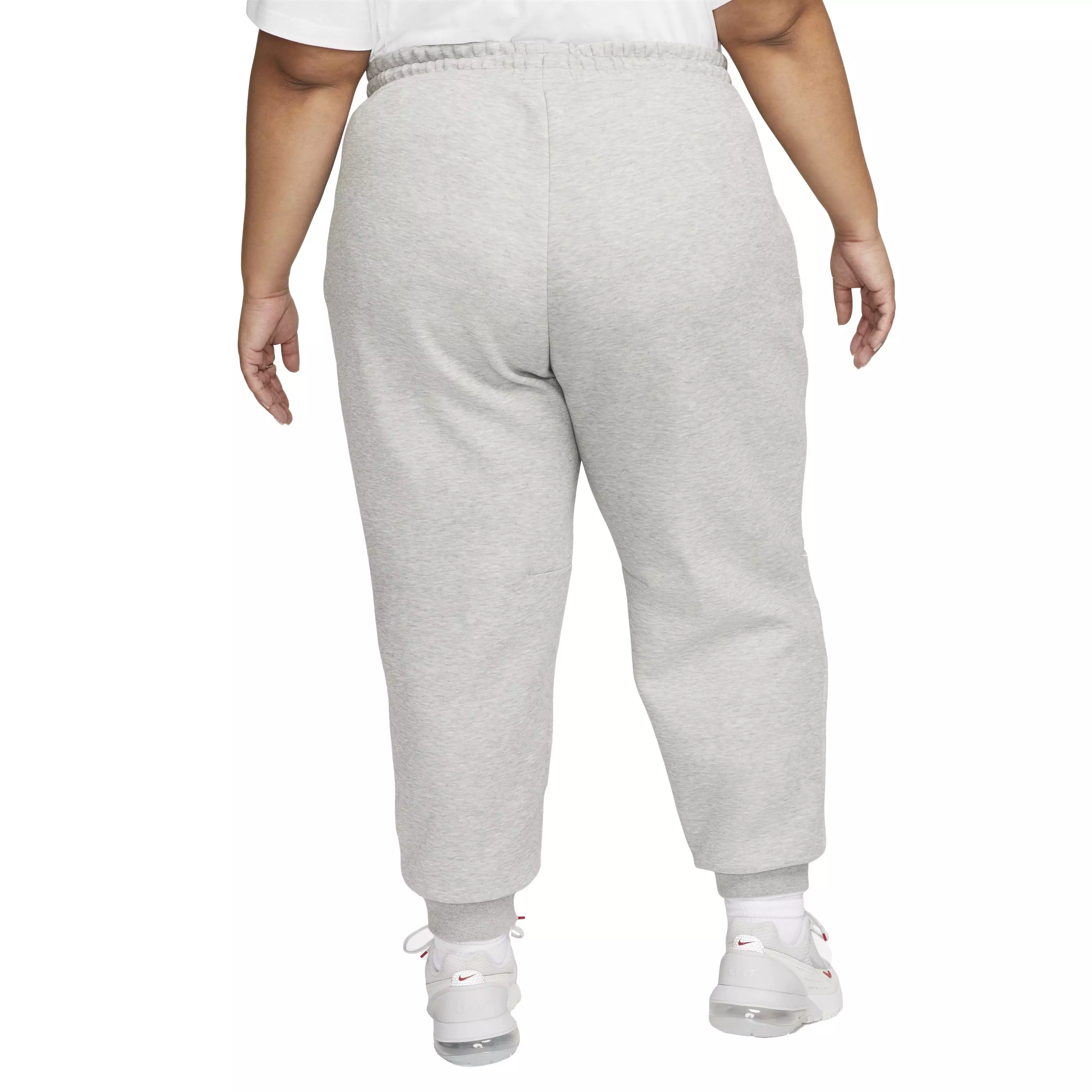 Nike Women's Sportswear Tech Fleece Mid-Rise Joggers -Grey - GREY