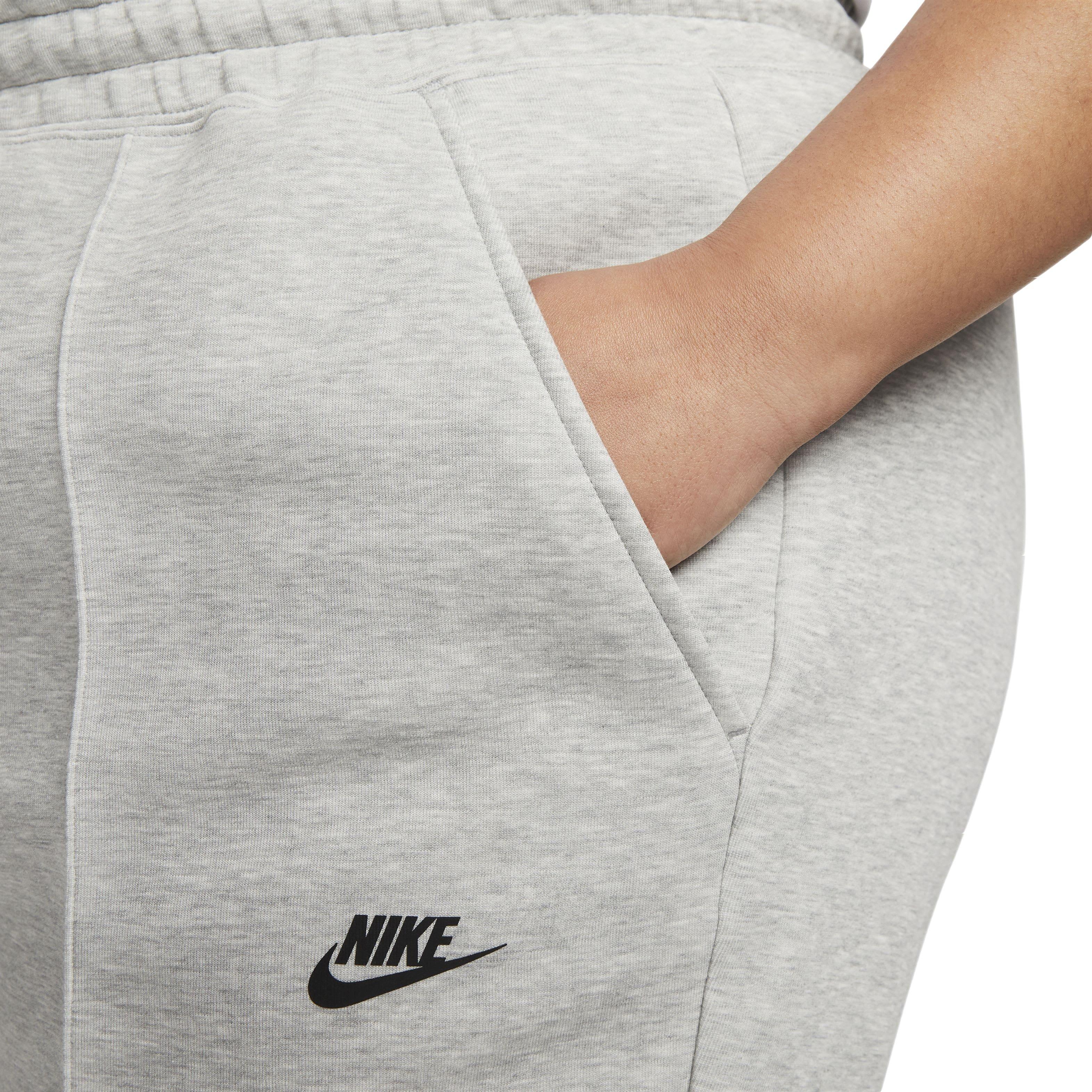 Nike Women's Sportswear Tech Fleece Mid-Rise Joggers -Grey - GREY Thumbnail View 3