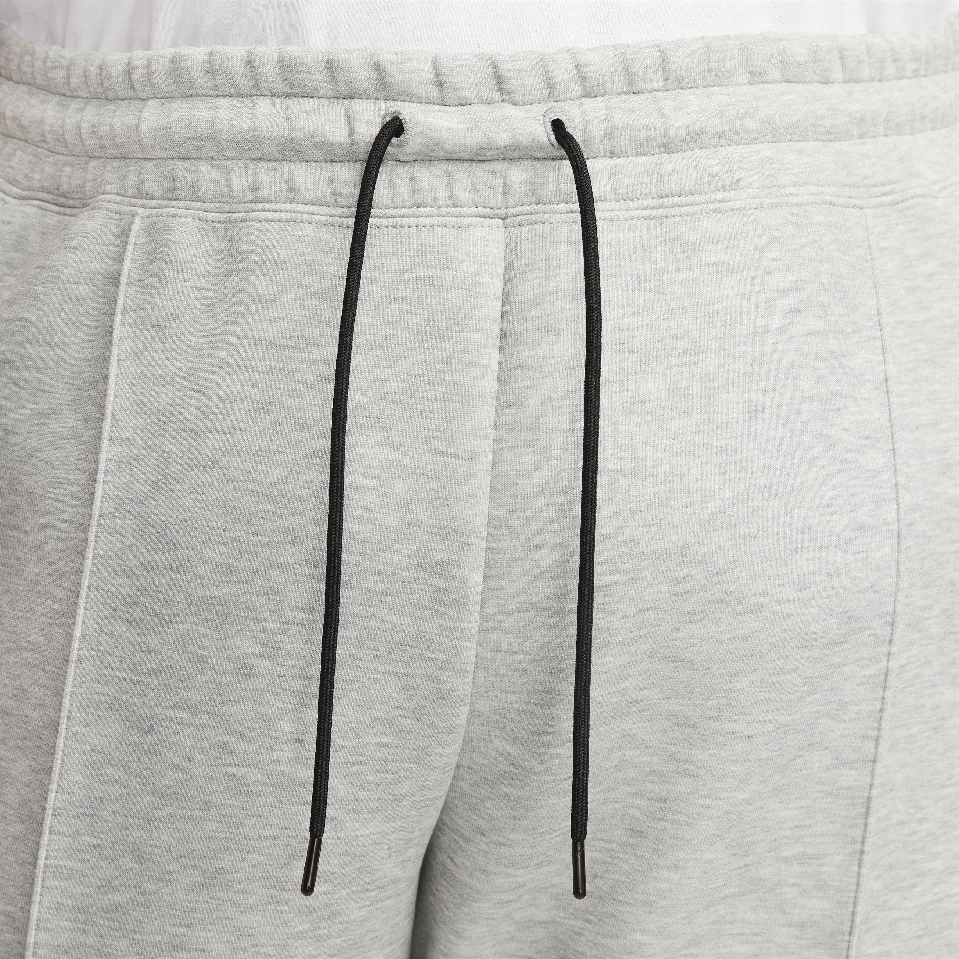 Nike Women's Sportswear Tech Fleece Mid-Rise Joggers -Grey - GREY Thumbnail View 4