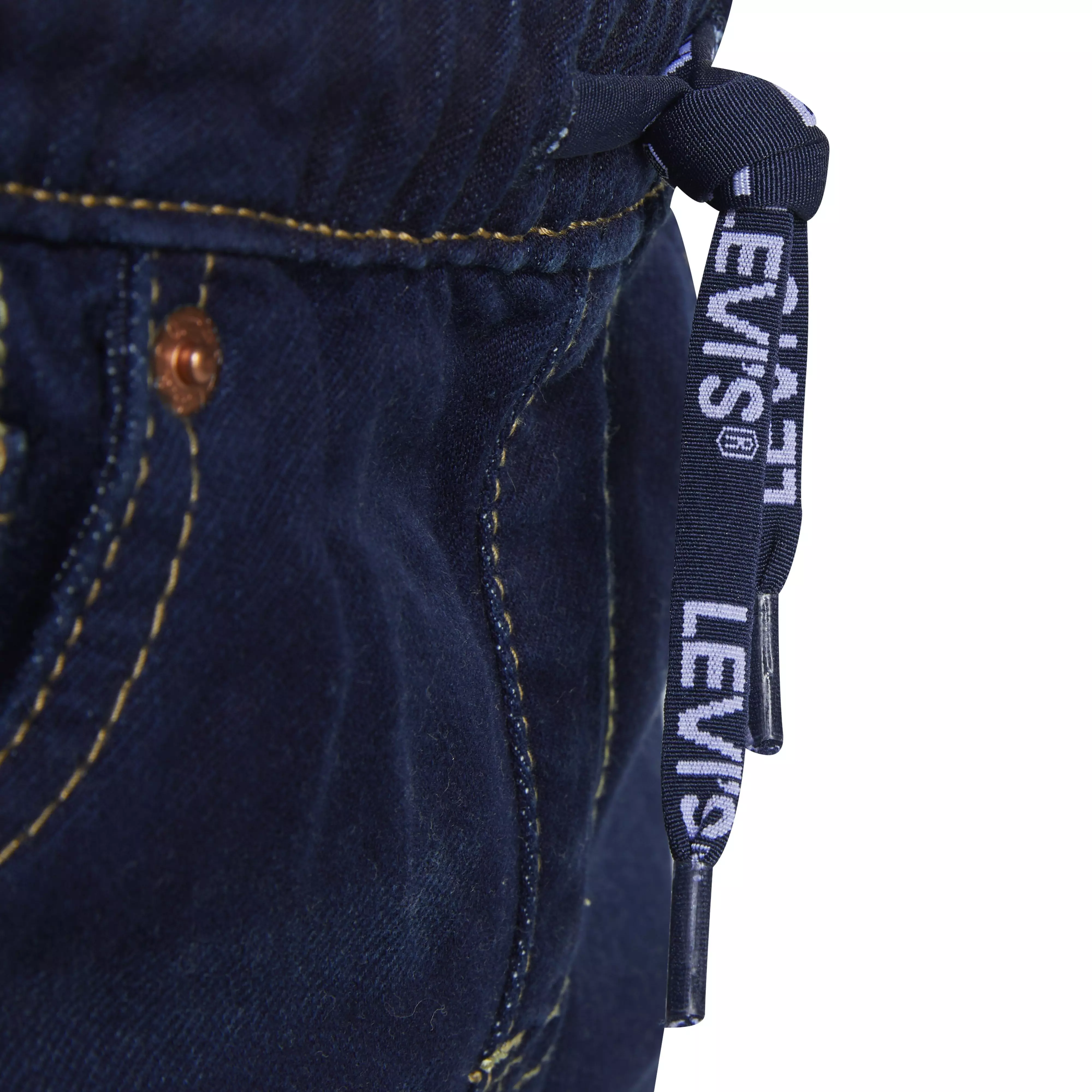 Levi's Little Boys' Skinny Fit Dark Blue Wash Pull On Jeans - DARK BLUE