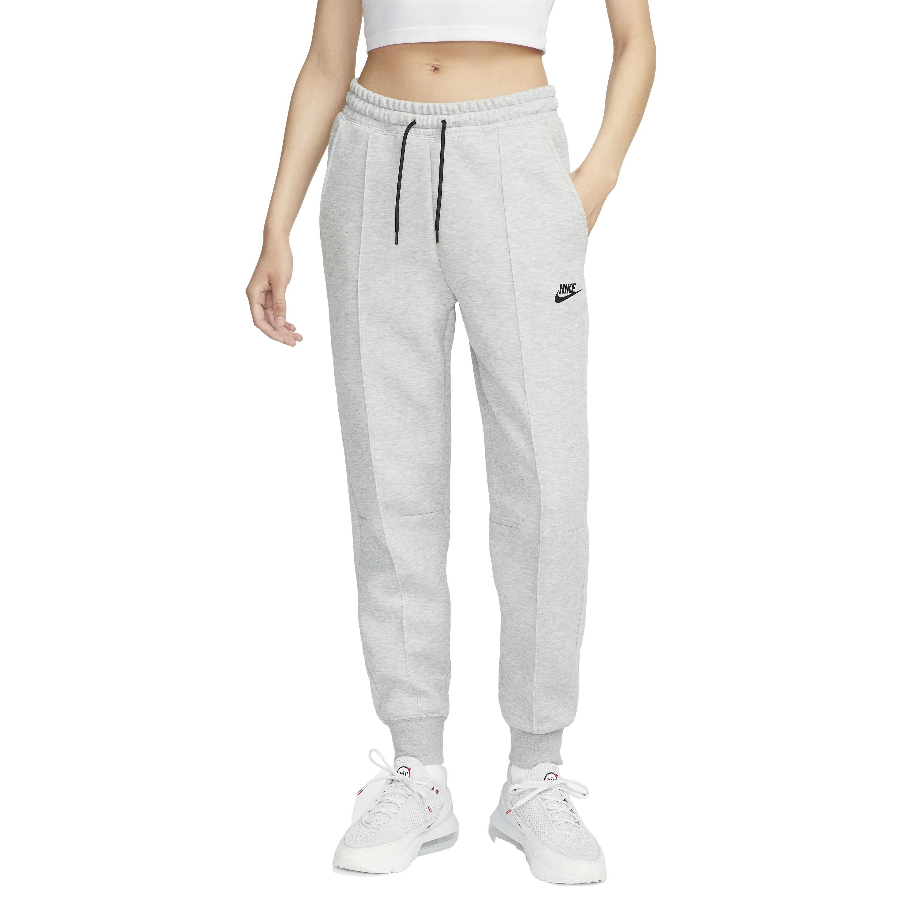 Nike Women's Sportswear Tech Fleece Mid-Rise Cuffed Joggers - GREY Thumbnail View 1