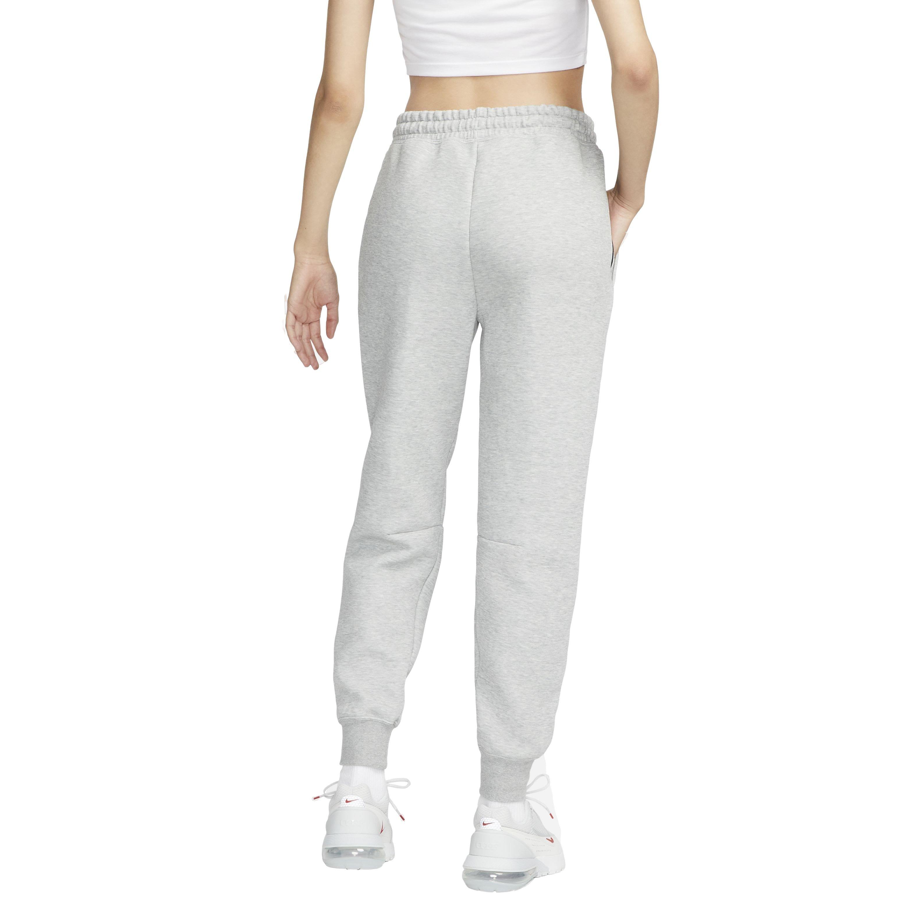 Nike Women's Sportswear Tech Fleece Mid-Rise Cuffed Joggers - GREY Thumbnail View 2