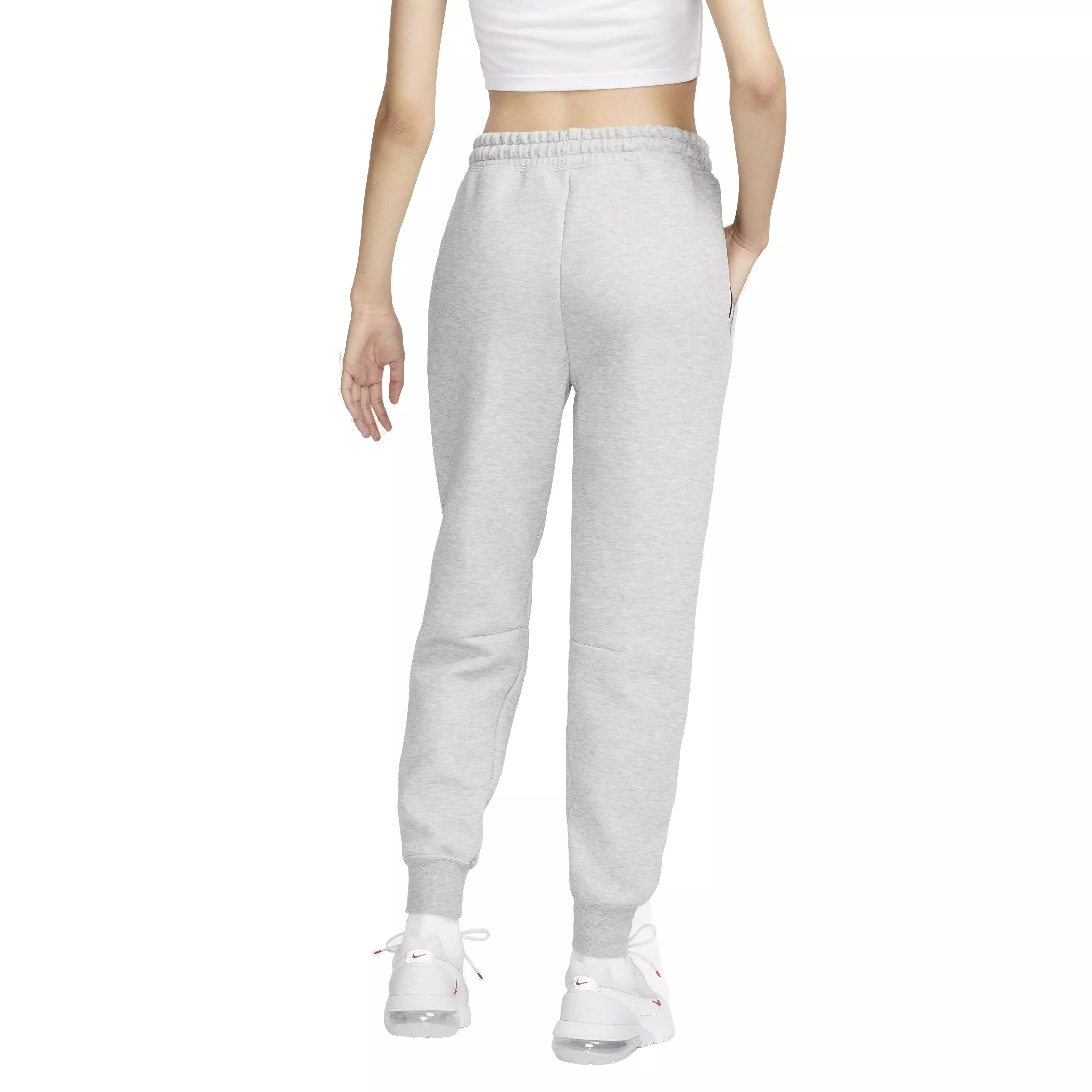 Nike Women's Sportswear Tech Fleece Mid-Rise Cuffed Joggers - GREY