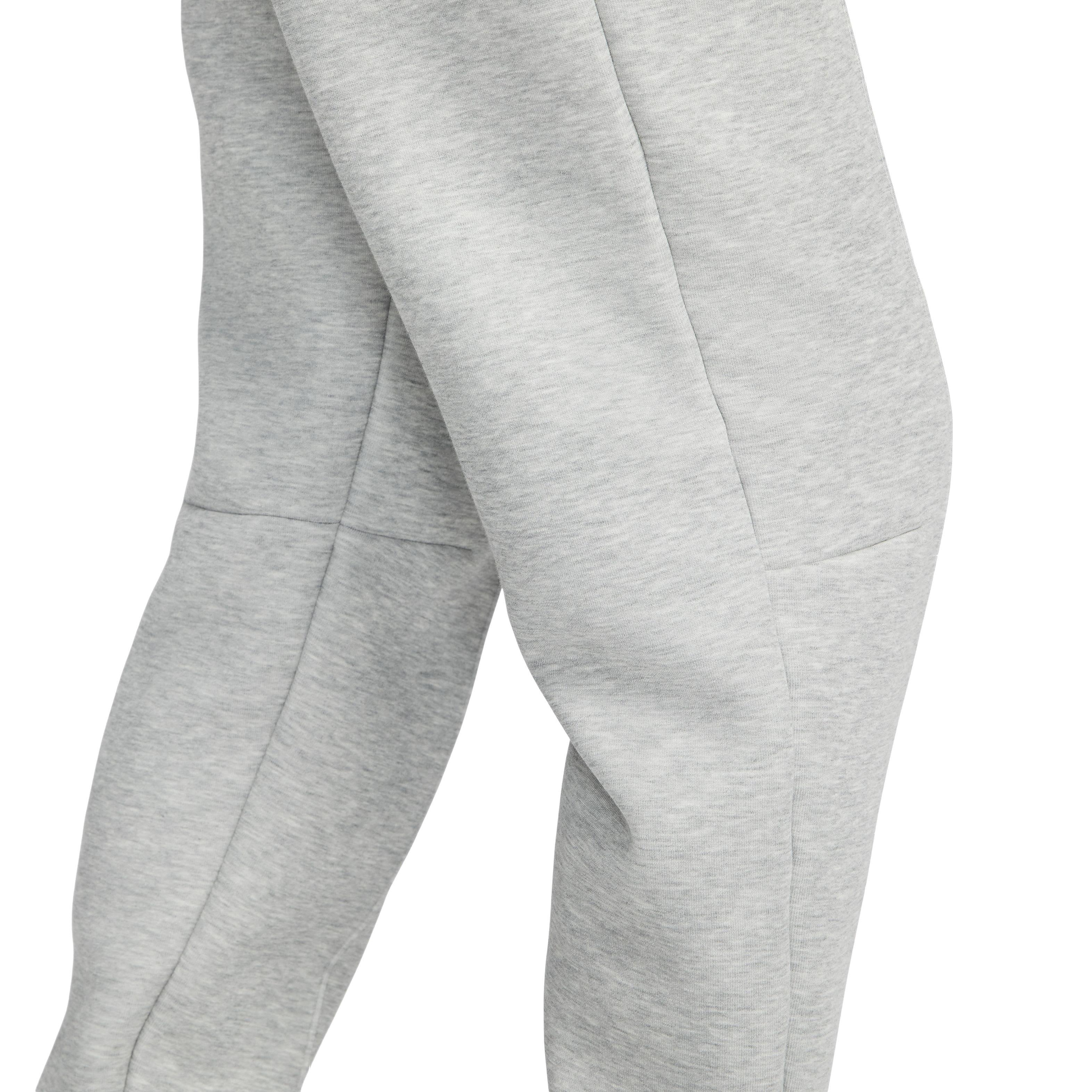 Nike Women's Sportswear Tech Fleece Mid-Rise Cuffed Joggers - GREY Thumbnail View 6