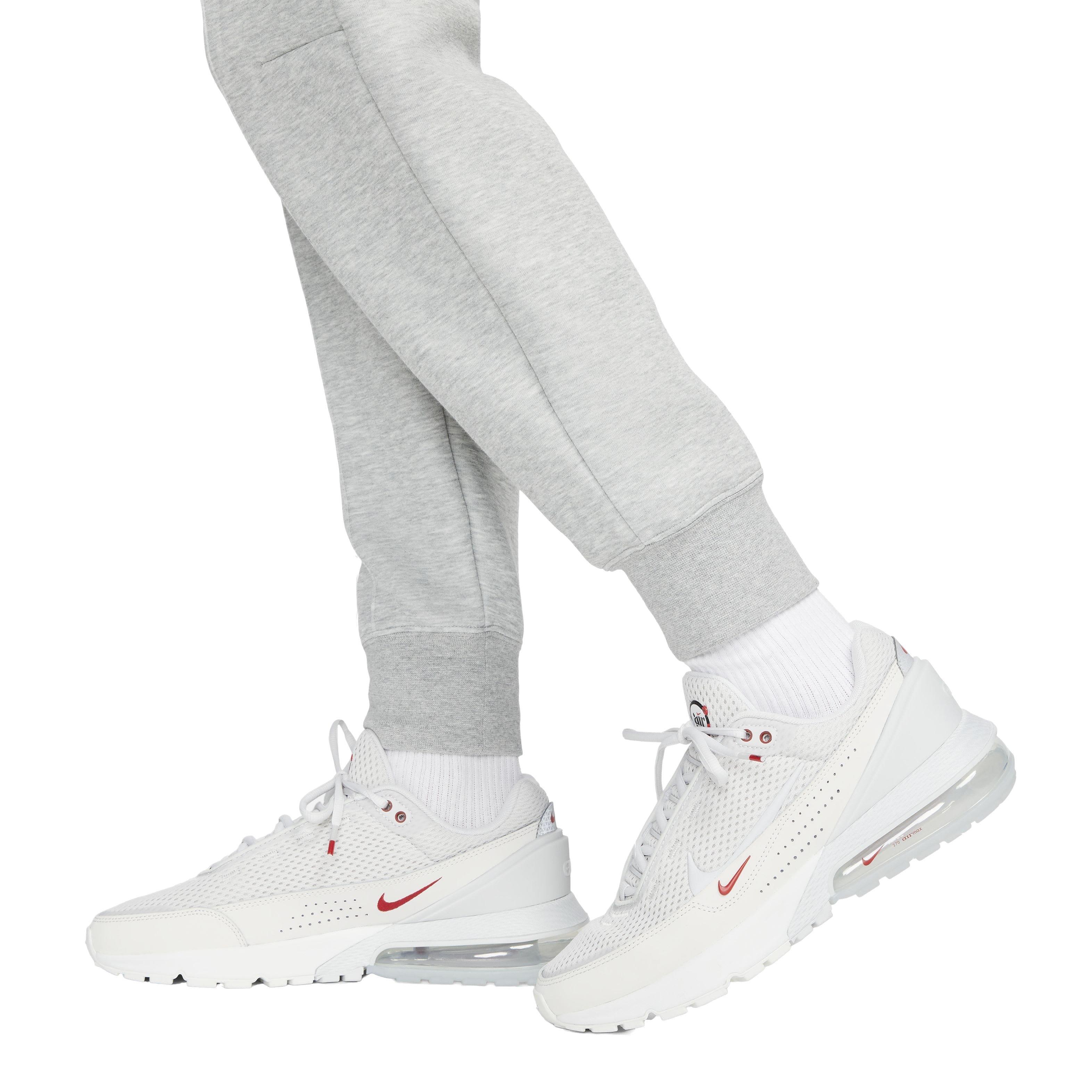 Nike Women's Sportswear Tech Fleece Mid-Rise Cuffed Joggers - GREY Thumbnail View 7