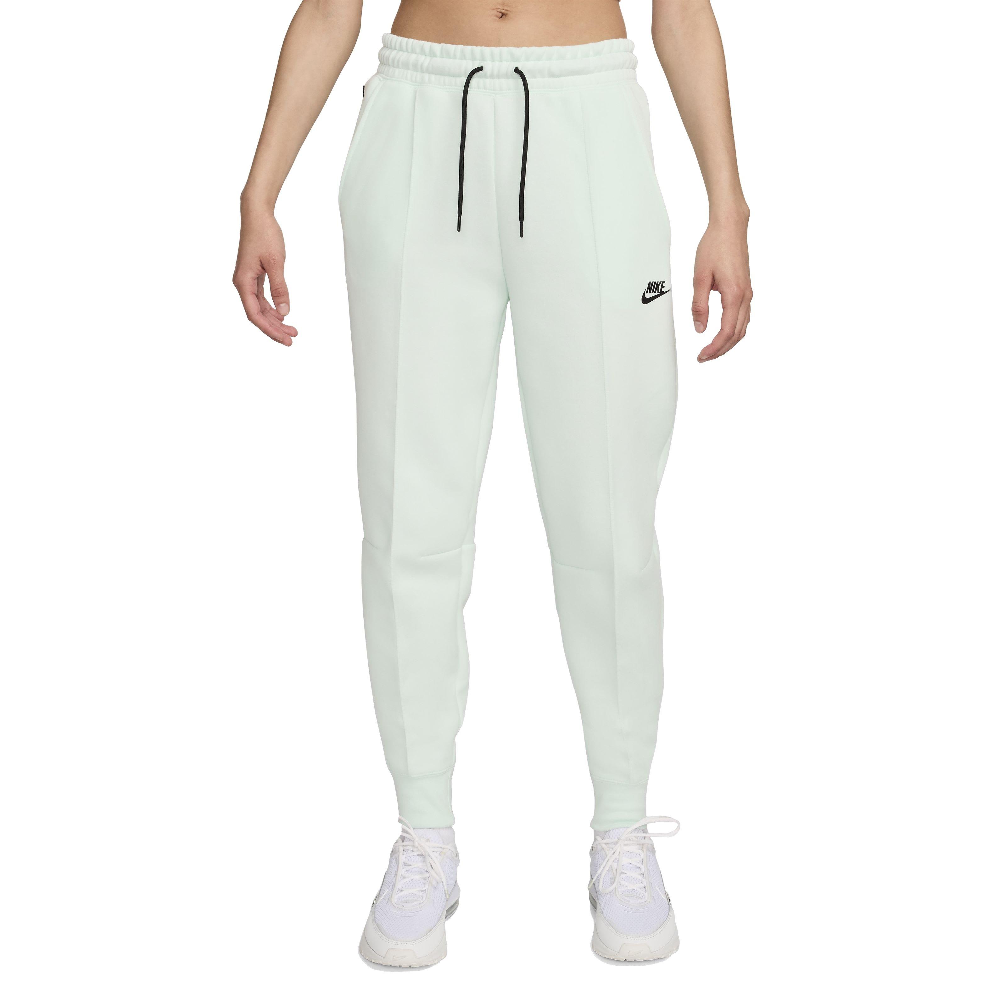Nike Women's Sportswear Tech Fleece Mid-Rise Cuffed Joggers - GREEN Thumbnail View 1