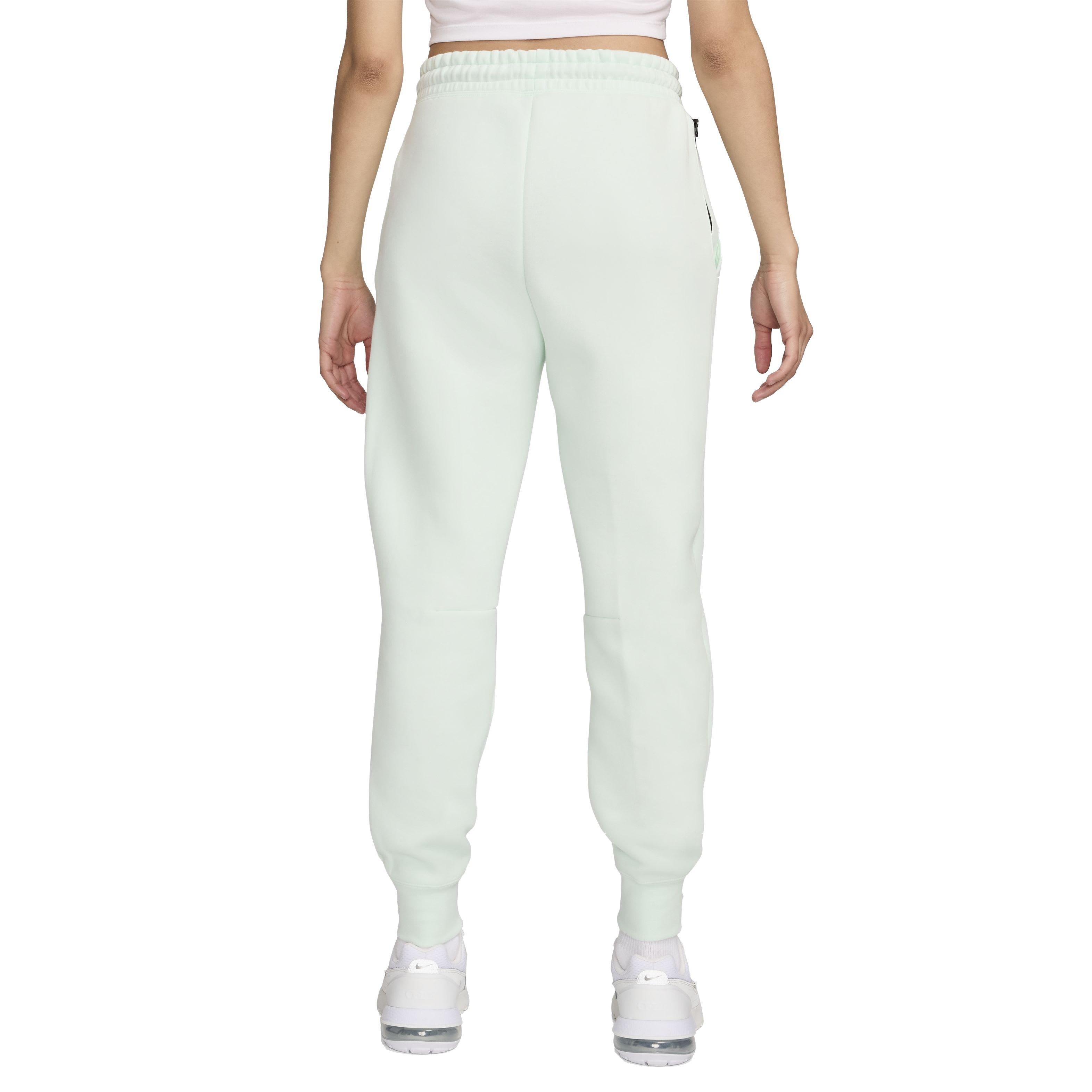 Nike Women's Sportswear Tech Fleece Mid-Rise Cuffed Joggers - GREEN Thumbnail View 2