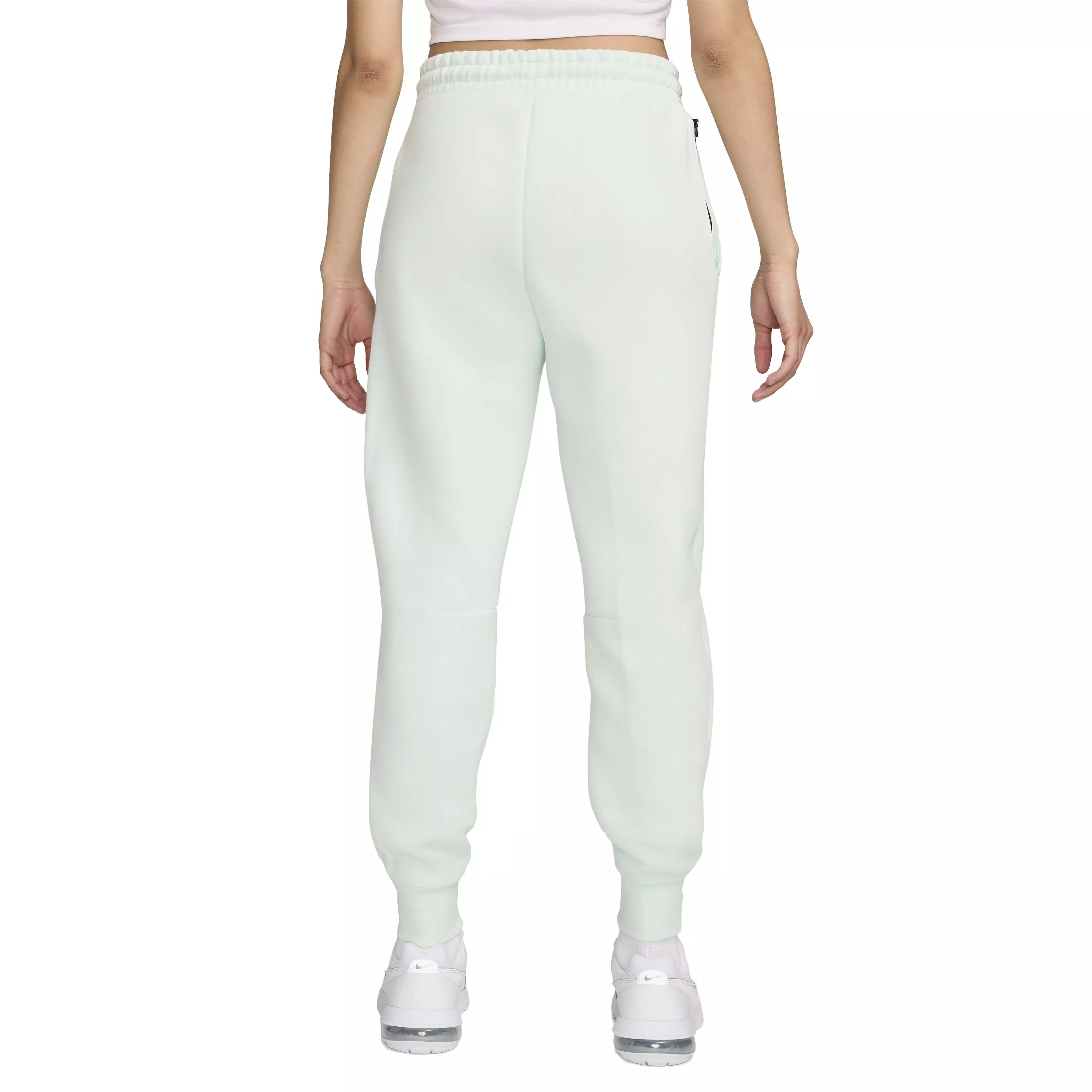 Nike Women's Sportswear Tech Fleece Mid-Rise Cuffed Joggers - GREEN