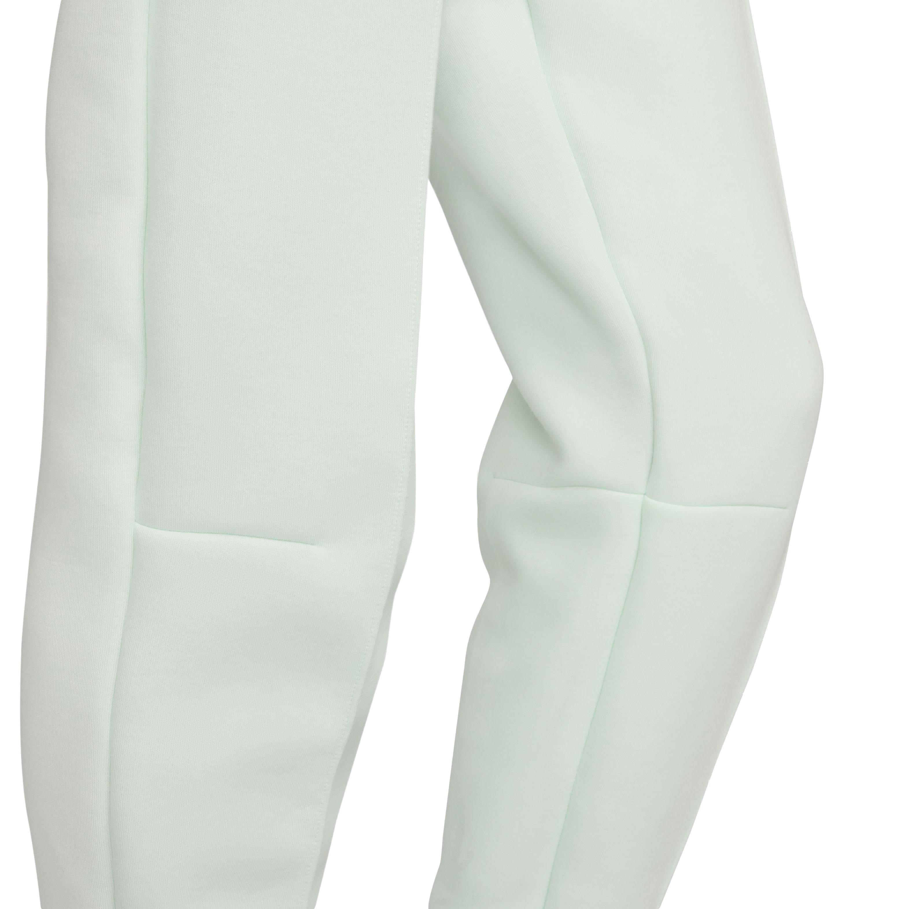 Nike Women's Sportswear Tech Fleece Mid-Rise Cuffed Joggers - GREEN Thumbnail View 6