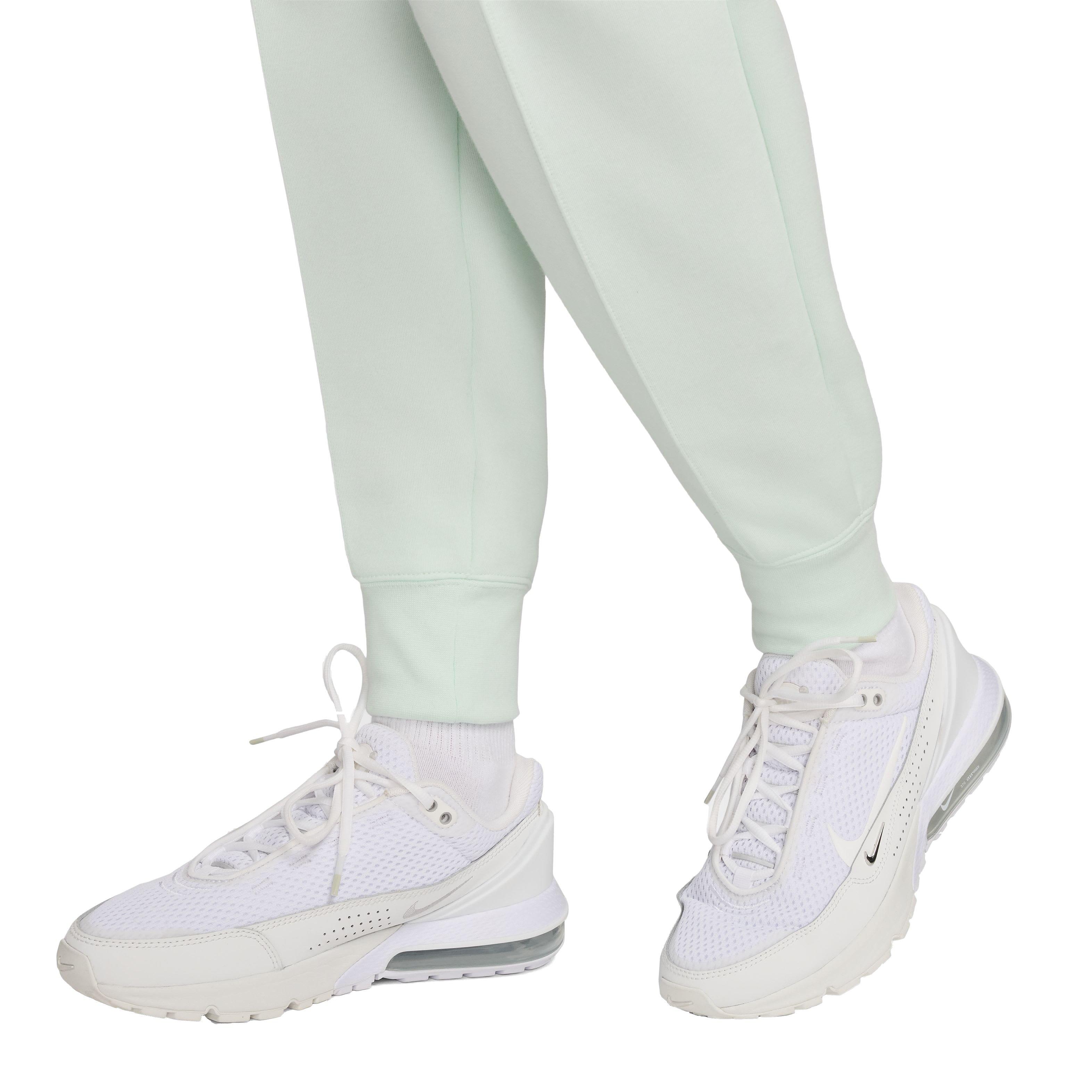 Nike Women's Sportswear Tech Fleece Mid-Rise Cuffed Joggers - GREEN Thumbnail View 7
