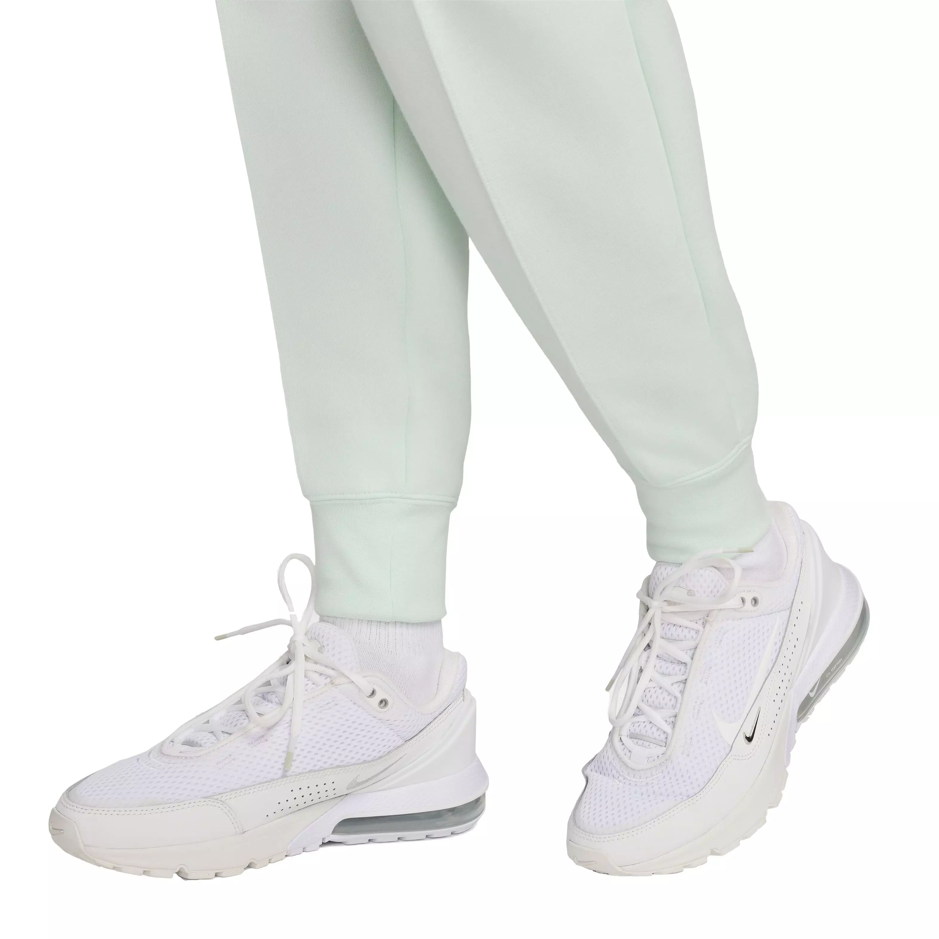 Nike Women's Sportswear Tech Fleece Mid-Rise Cuffed Joggers - GREEN