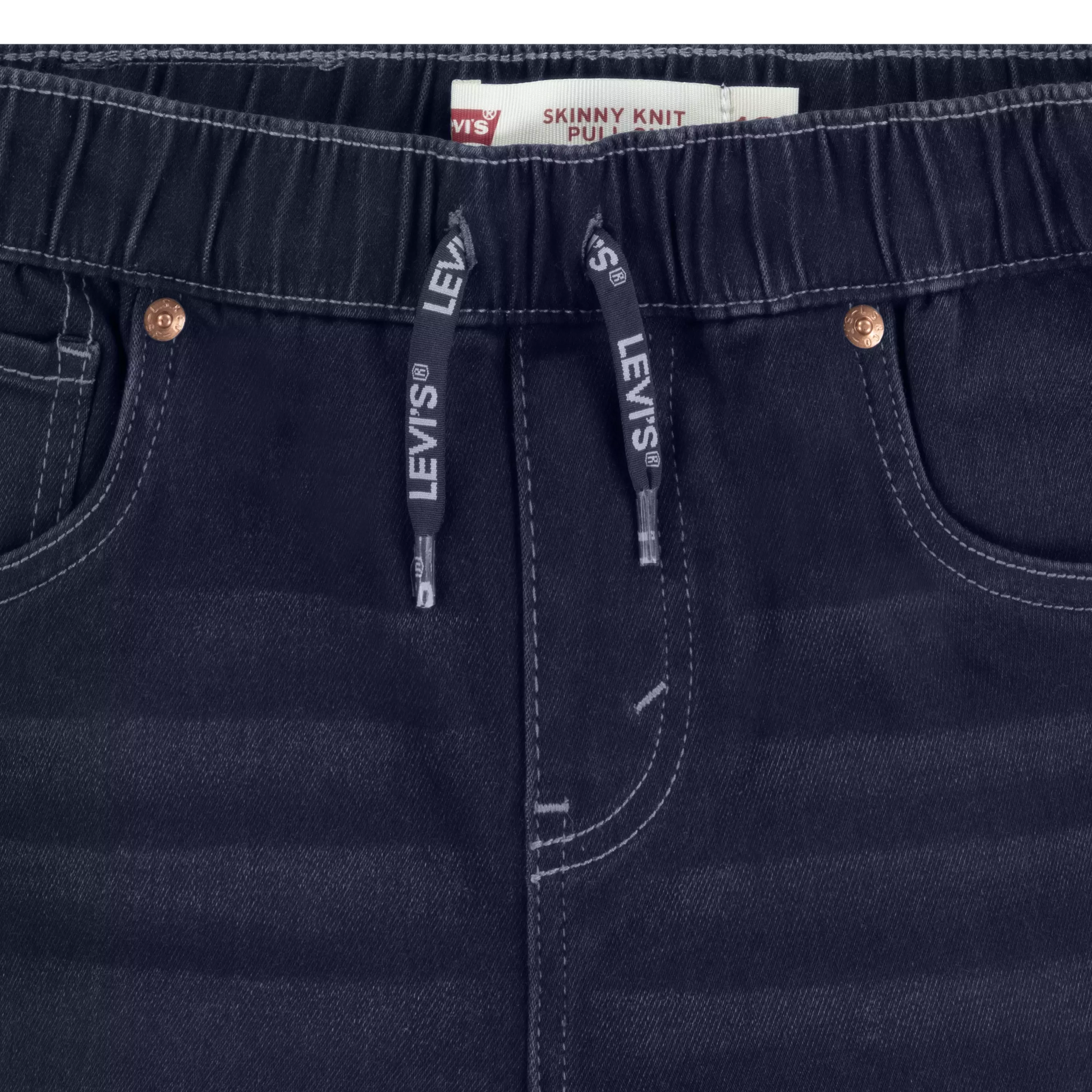 Levi's Big Boys' Skinny Fit Dark Blue Wash Pull On Jeans - DARK BLUE