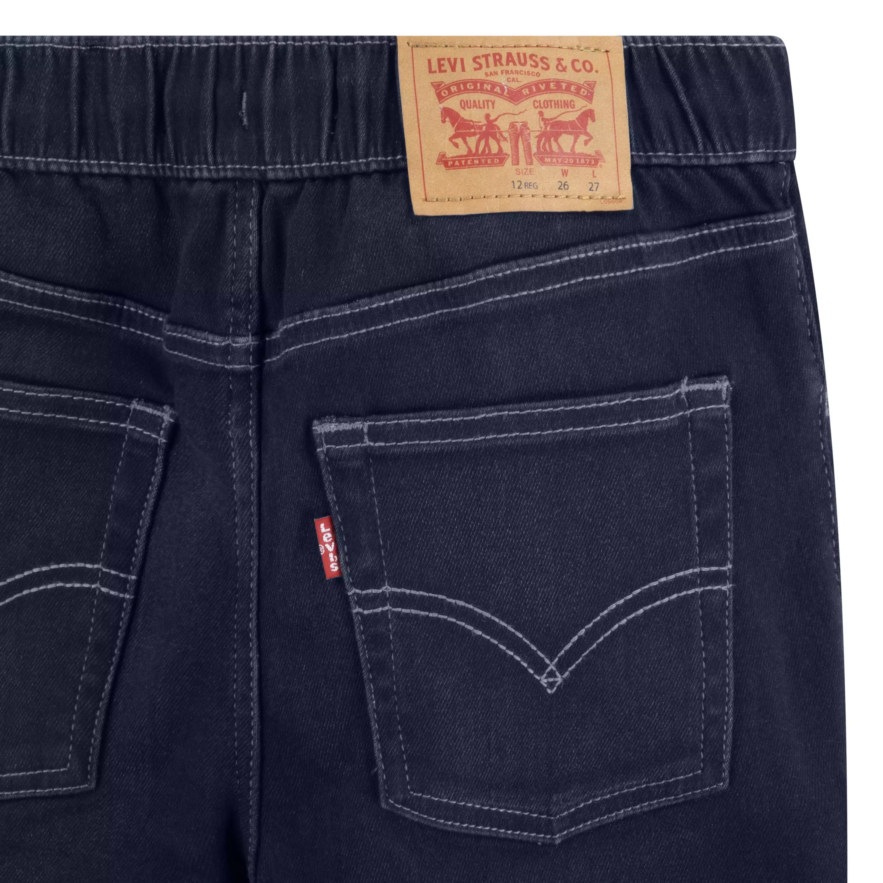 Levi's Big Boys' Skinny Fit Dark Blue Wash Pull On Jeans - DARK BLUE