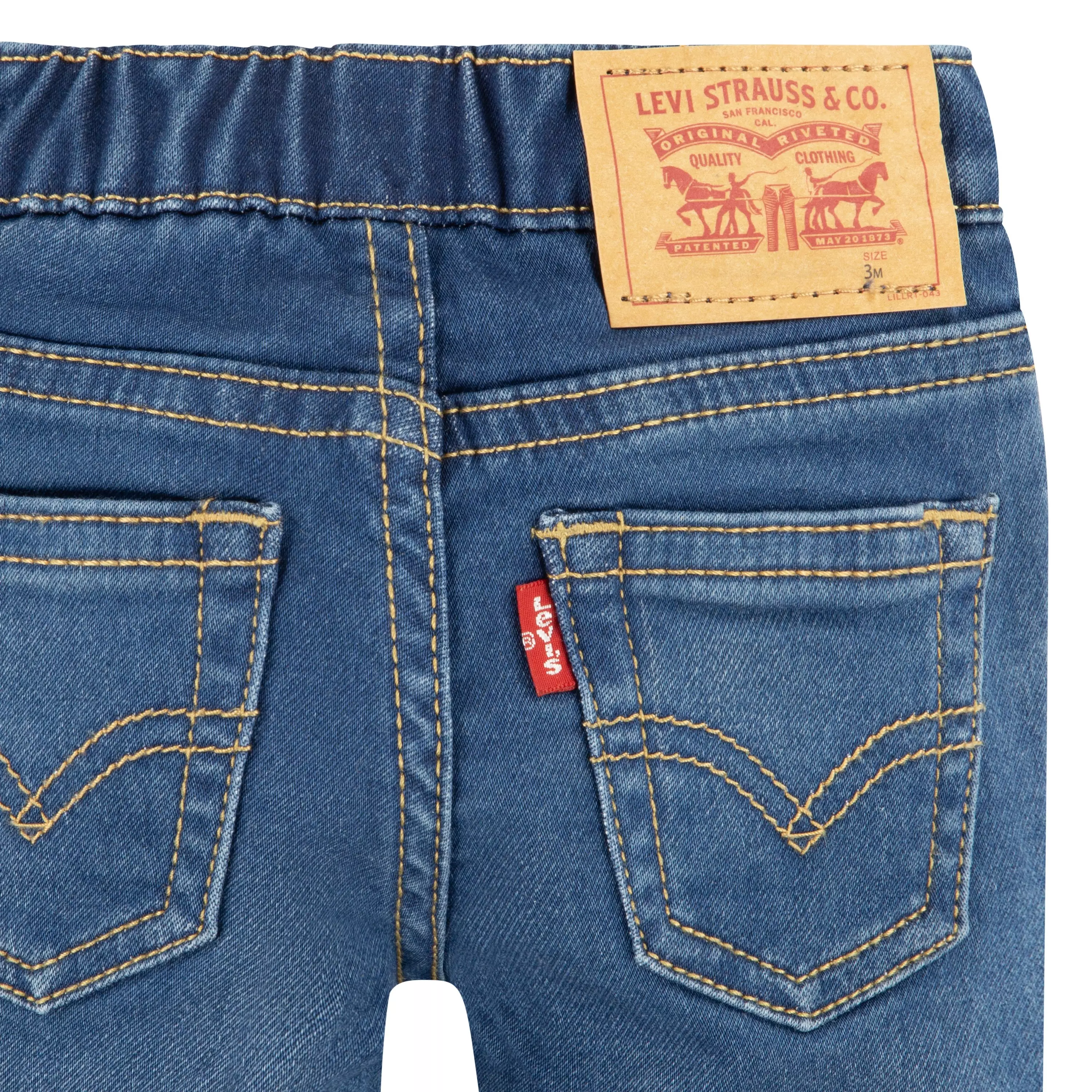 Levi's Baby Boys' Skinny Fit Medium Blue Wash Pull On Jeans - MEDIUM BLUE