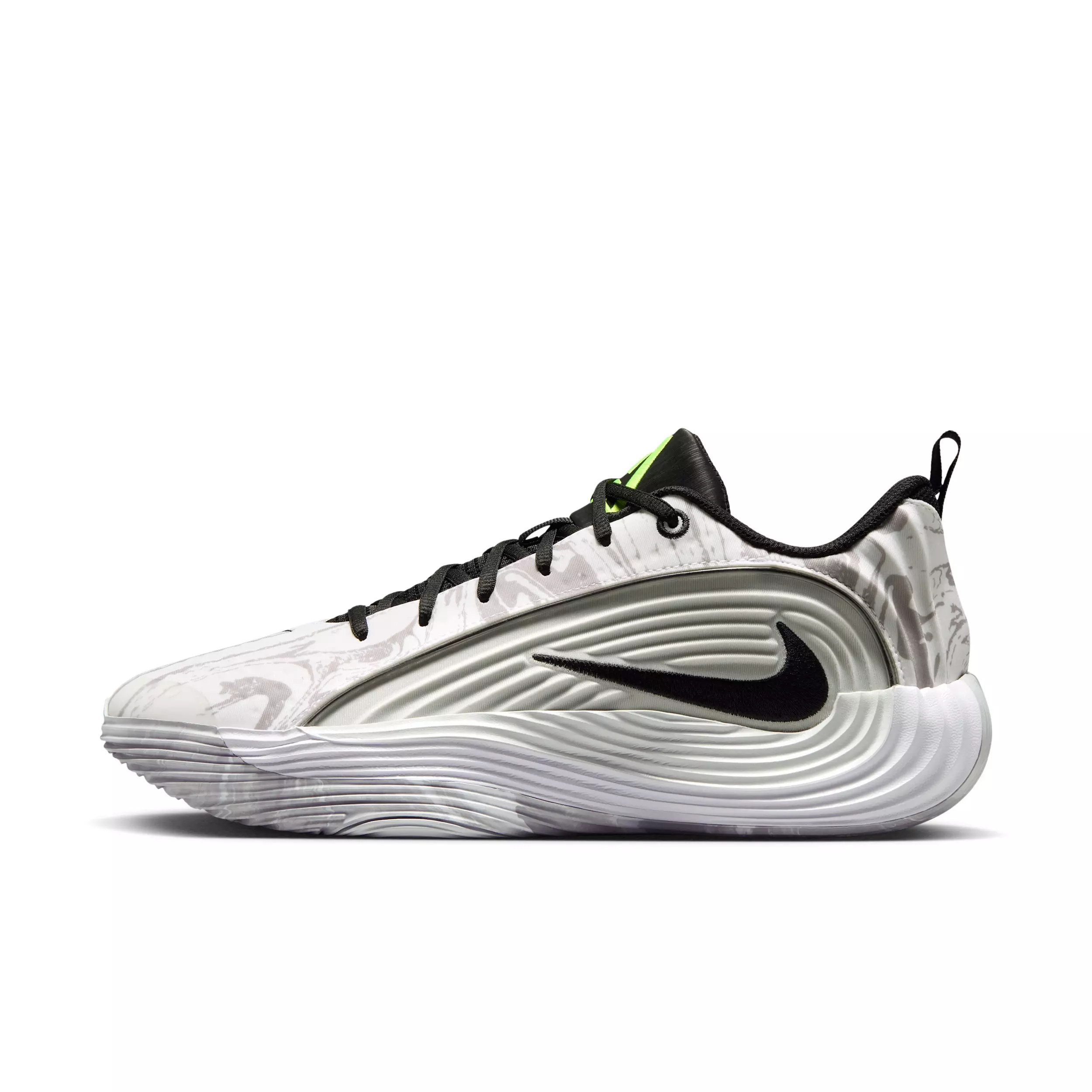 Nike Giannis Immortality 5 "White/Off White/Light Smoke Grey/Metallic Silver" Men's Basketball Shoe - WHITE/OFF WHITE/LT GREY/SILVER