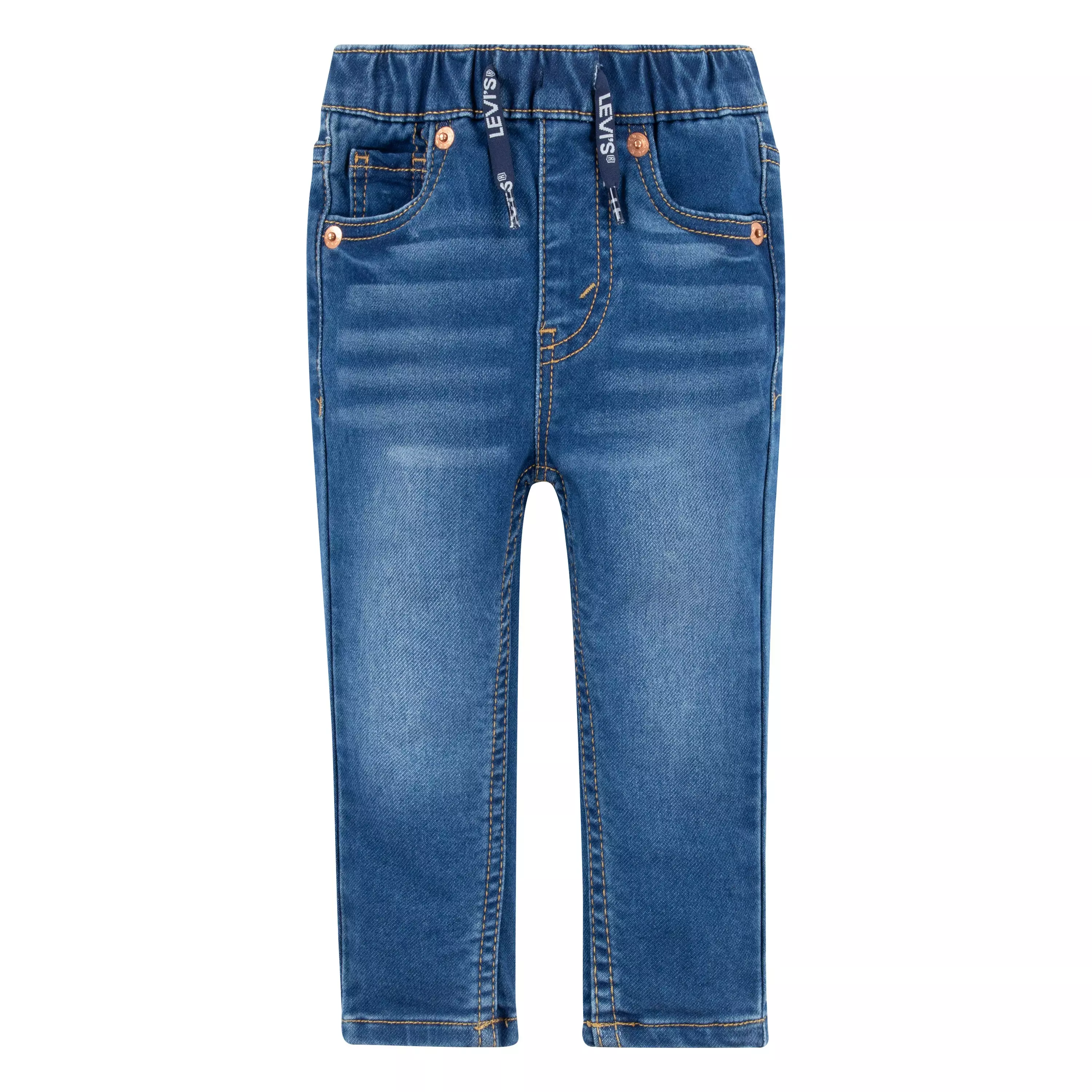 Levi's Infant Boys' Skinny Fit Medium Blue Wash Pull On Jeans - MEDIUM BLUE