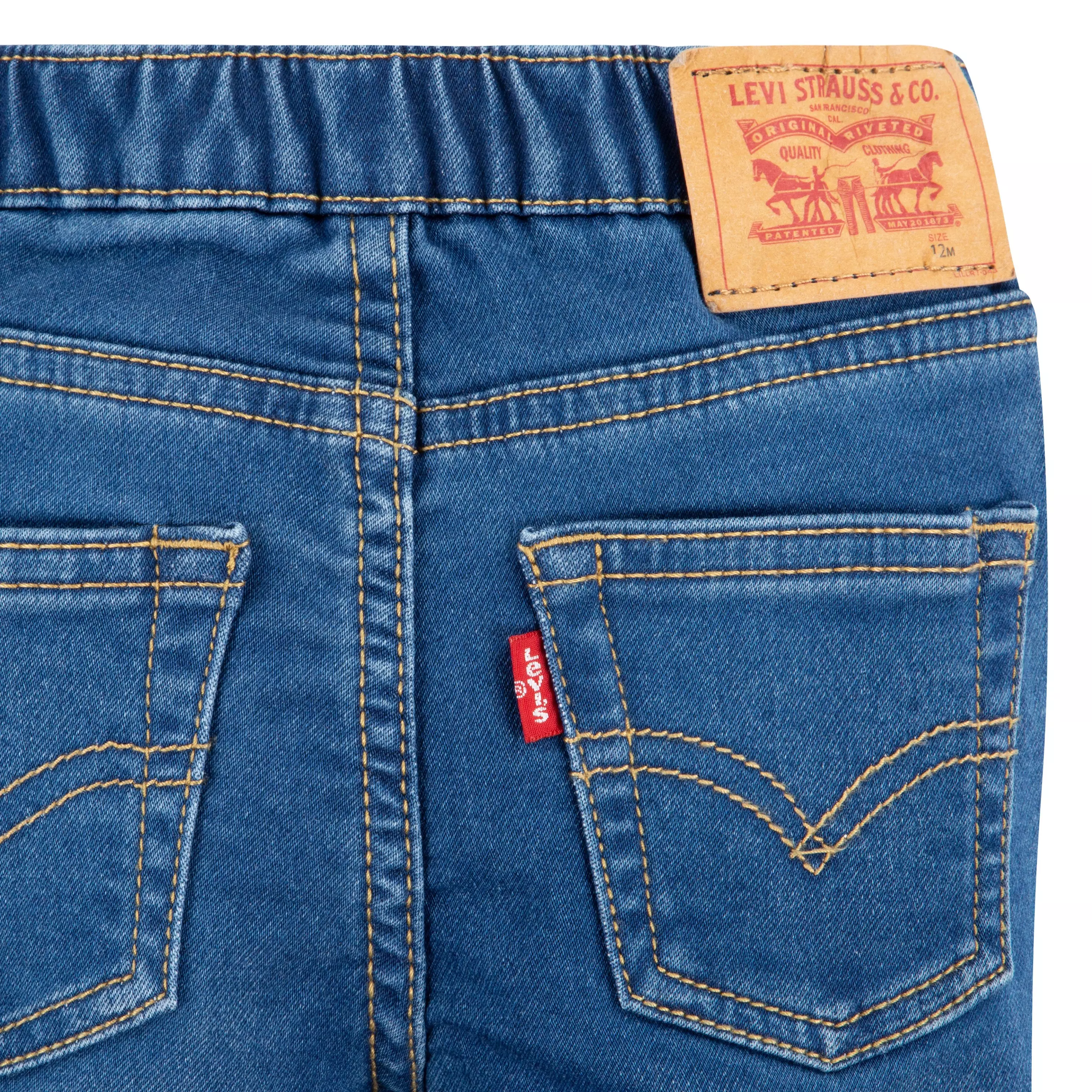 Levi's Infant Boys' Skinny Fit Medium Blue Wash Pull On Jeans - MEDIUM BLUE