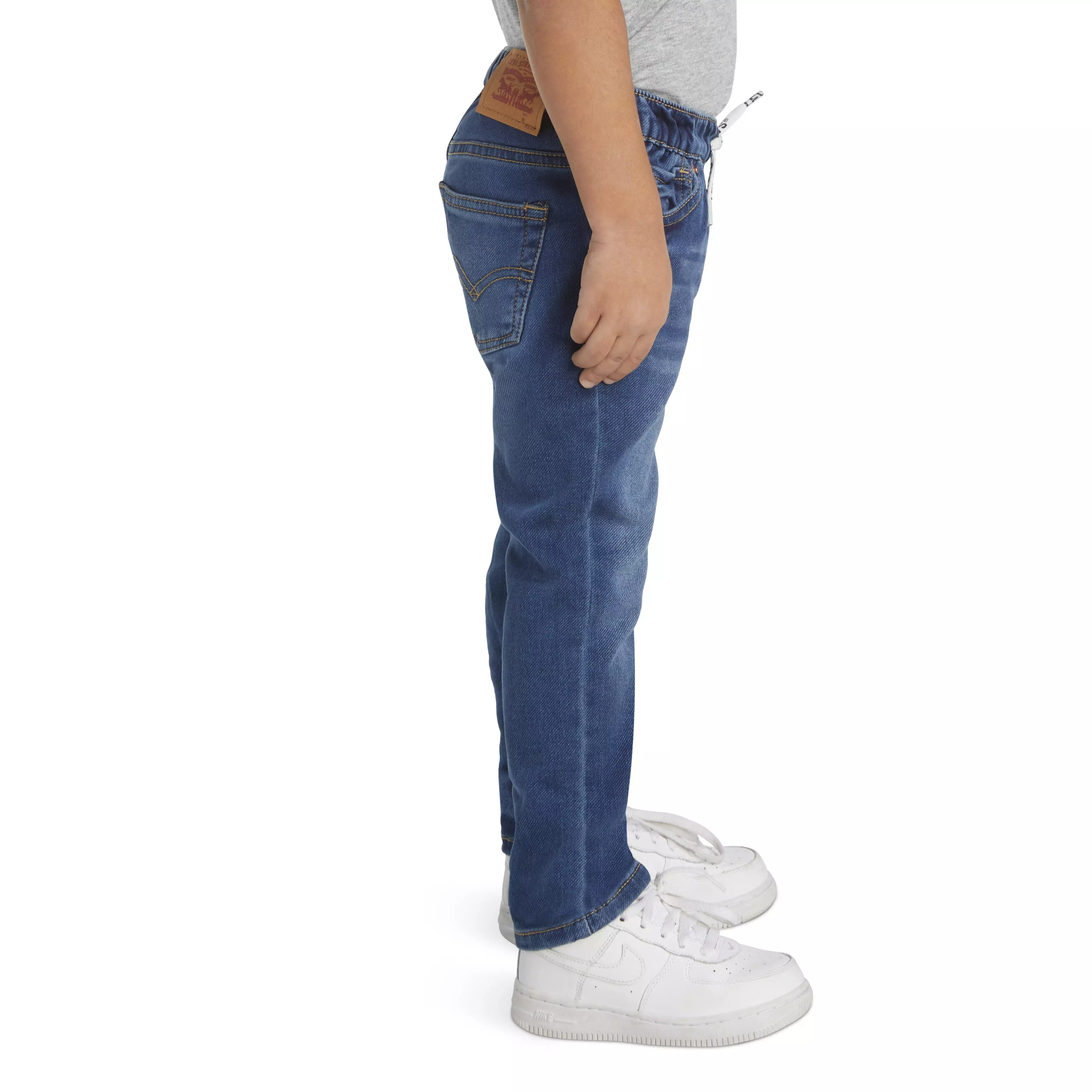 Levi's Toddler Boys' Skinny Fit Medium Blue Wash Pull On Jeans - MEDIUM BLUE