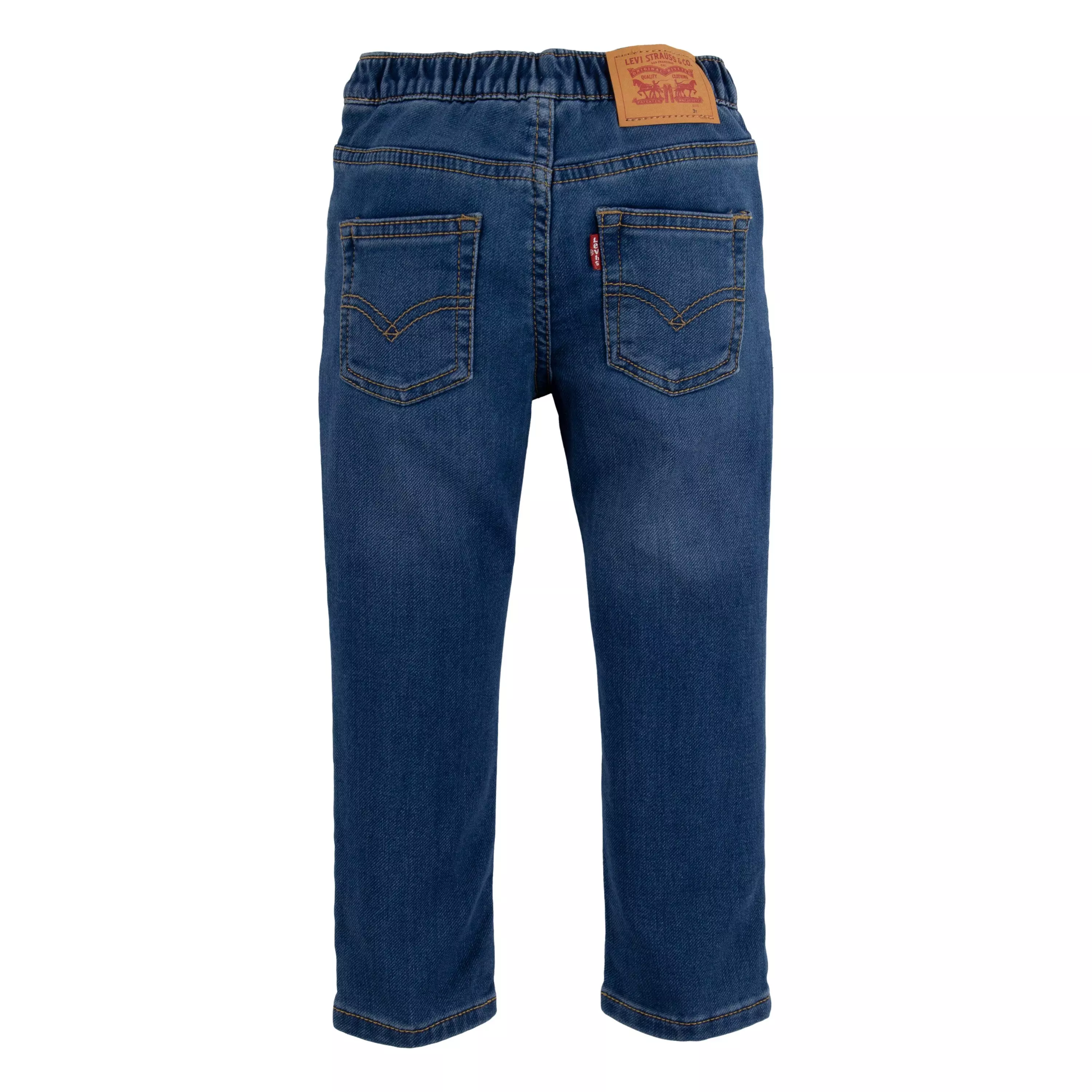 Levi's Toddler Boys' Skinny Fit Medium Wash Pull On Jeans - Blue - MEDIUM BLUE