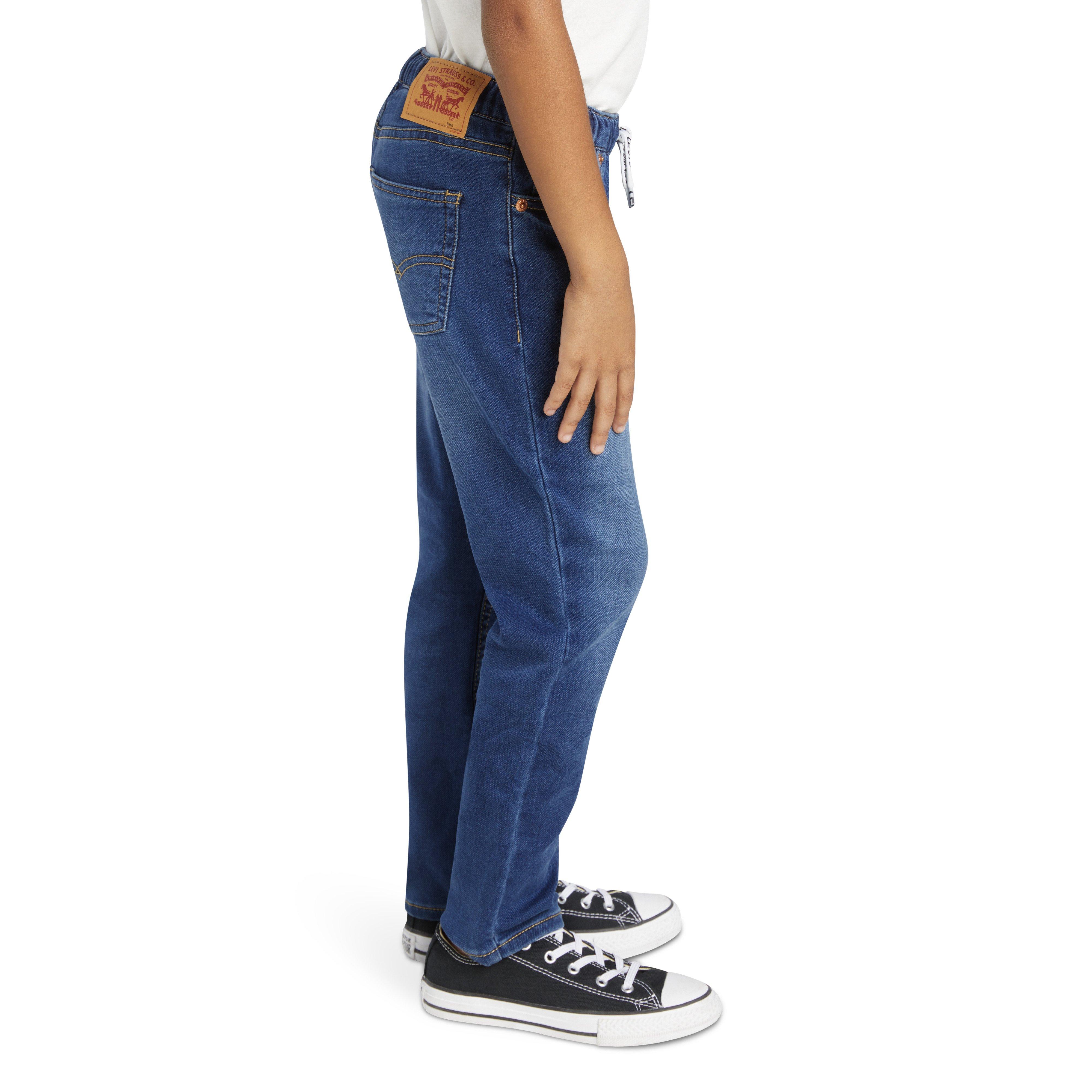 Levi's Little Boys' Skinny Fit Medium Blue Wash Pull On Jeans - MEDIUM BLUE Thumbnail View 3
