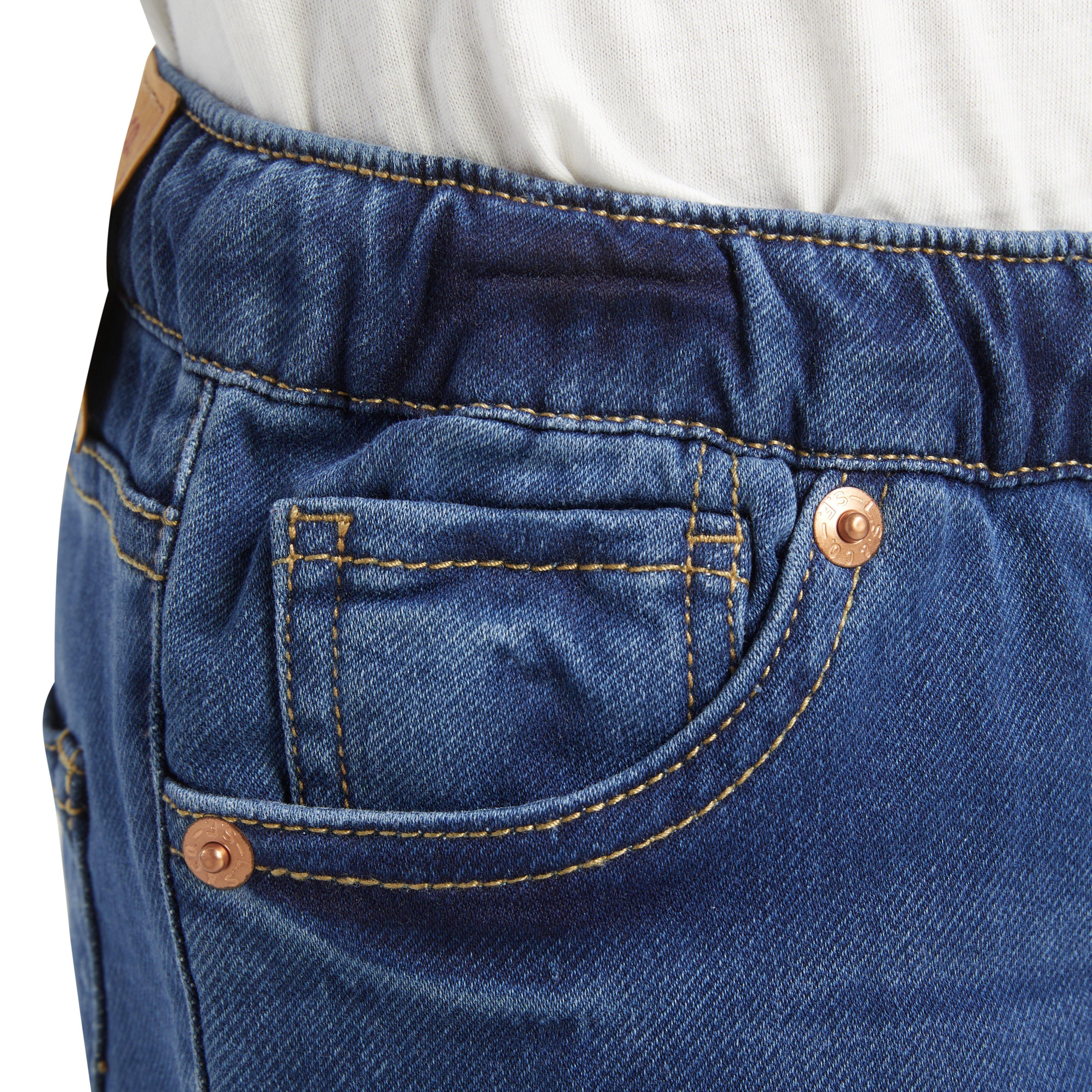 Levi's Little Boys' Skinny Fit Medium Blue Wash Pull On Jeans - MEDIUM BLUE Thumbnail View 5